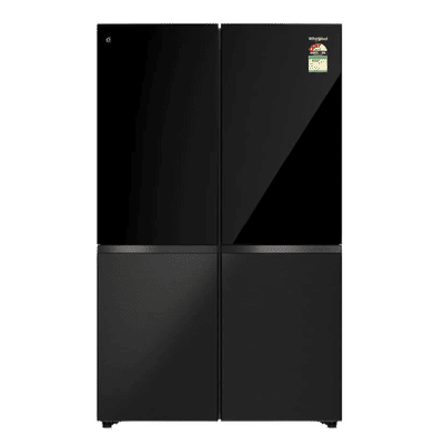 Whirlpool Luxuriem 654 Litres 3 Star Frost Free French Door Convertible Refrigerator with Stabilizer Free Operation (22462, Black)