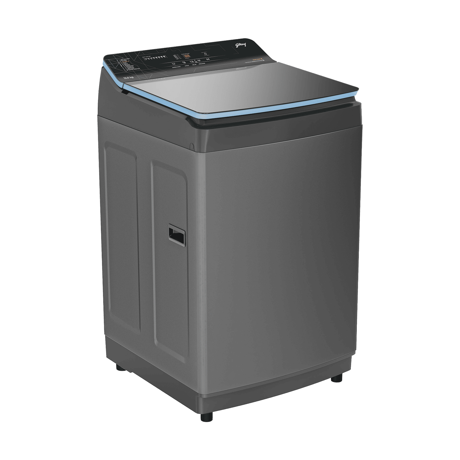 Godrej 12 kg 5 Star Fully Automatic Top Load Washing Machine (Rhine, 52141601SD00583, In-Built Heater, Glacial Grey)_3