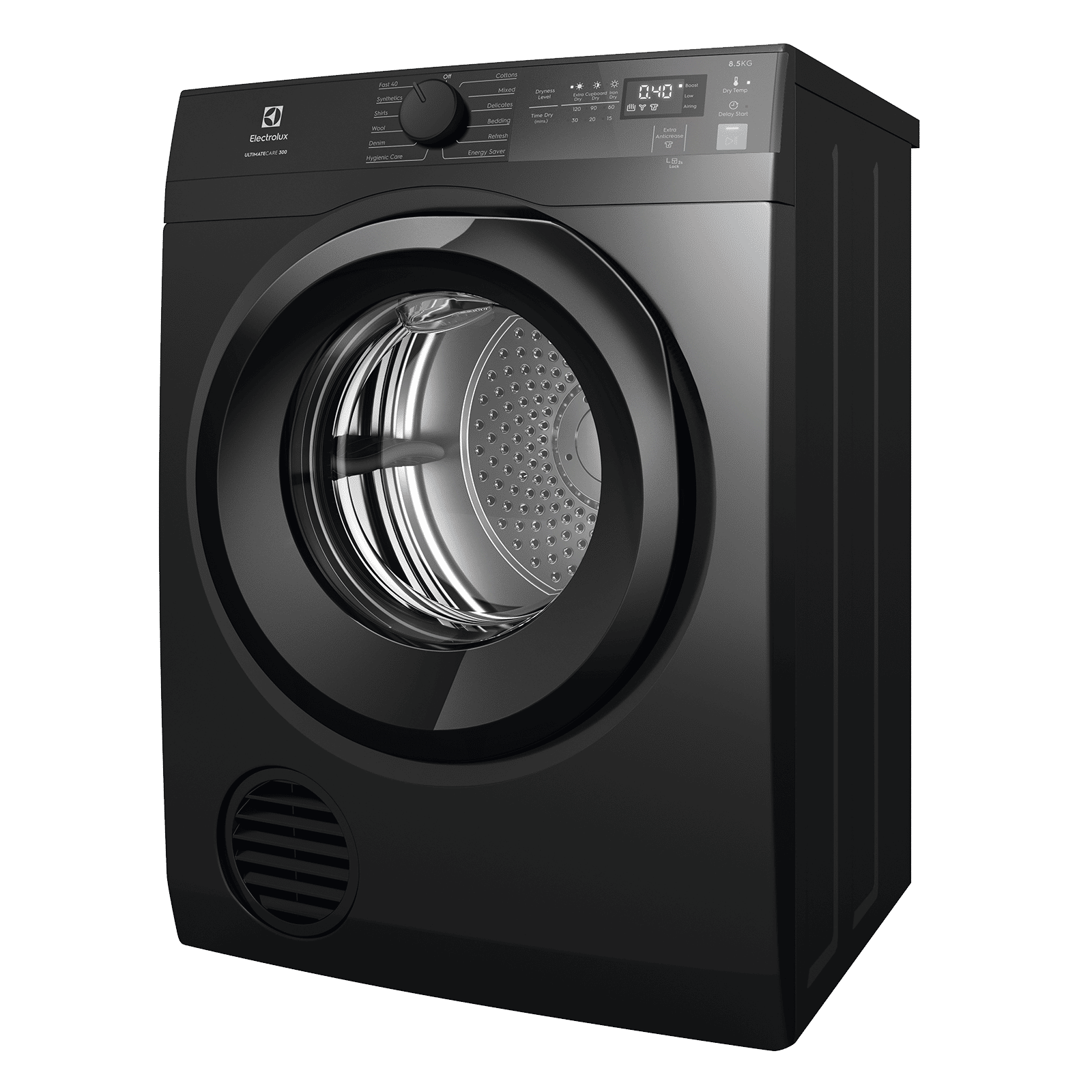 Elextrolux 8.5 kg Fully Automatic Front Load Dryer (UltimateCare 300, EDV854N3SB, Reverse Tumbling Technology, Dark Silver) Elextrolux 8.5 kg Fully Automatic Front Load Dryer (UltimateCare 300, EDV854N3SB, Reverse Tumbling Technology, Dark Silver)_2
