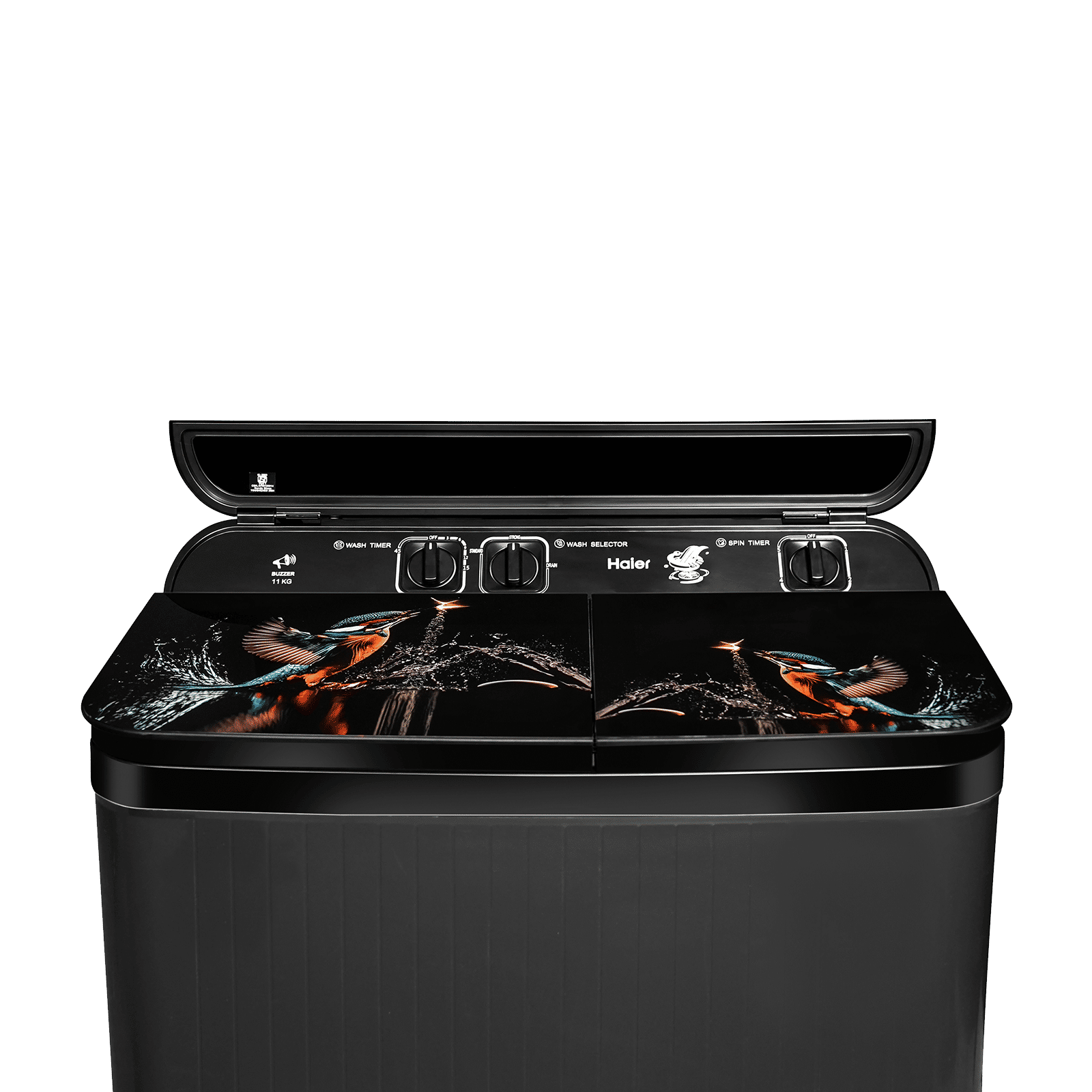 Haier 11 kg 5 Star Semi Automatic Washing Machine with Softfall Techonology (178, HTW110-178FLN, Black) Haier 11 kg 5 Star Semi Automatic Washing Machine with Softfall Techonology (178, HTW110-178FLN, Black)_6