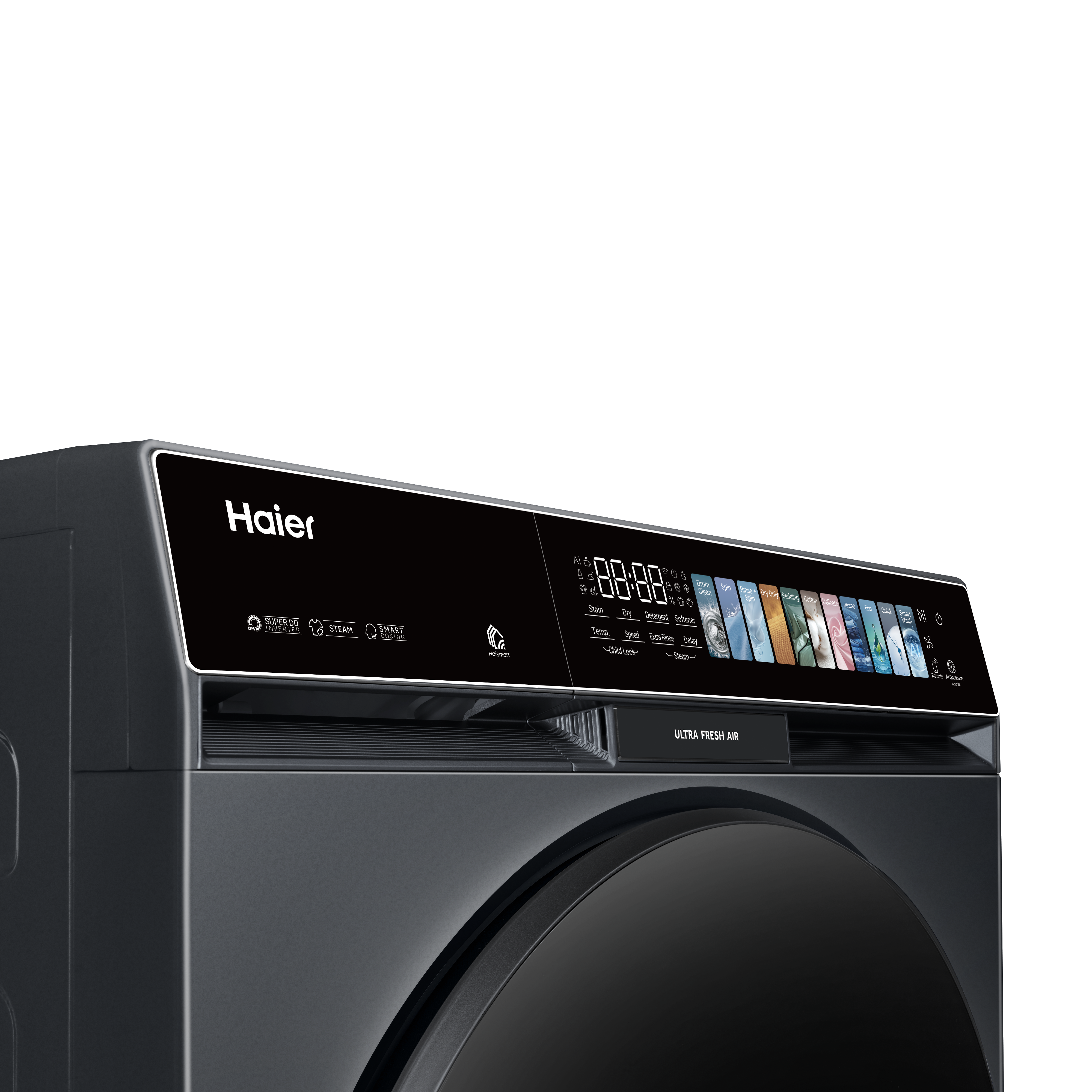 Haier 12/7 kg 5 Star Wi-Fi Inverter Fully Automatic Front Load Washer Dryer (F11, HWD120-DM14F11BKU1, Direct Motion Motor, Black)_11