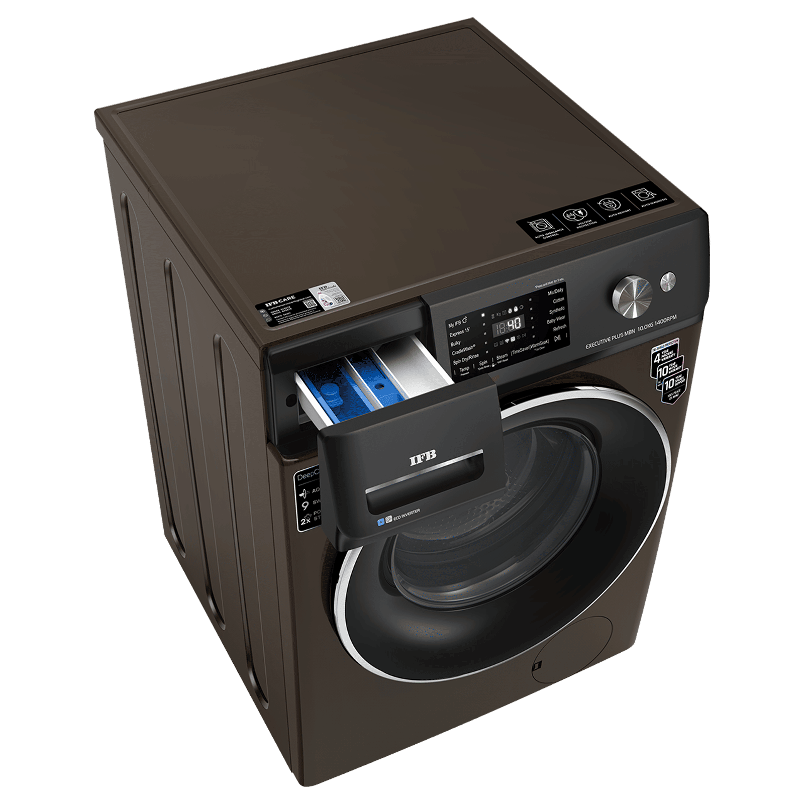 IFB 10 kg 5 Star Wi-Fi Fully Automatic Front Load Washing Machine (Executive MBN 1014K CMS, 8903287033896, Powered by AI, Mocha) IFB 10 kg 5 Star Wi-Fi Fully Automatic Front Load Washing Machine (Executive MBN 1014K CMS, 8903287033896, Powered by AI, Mocha)_8