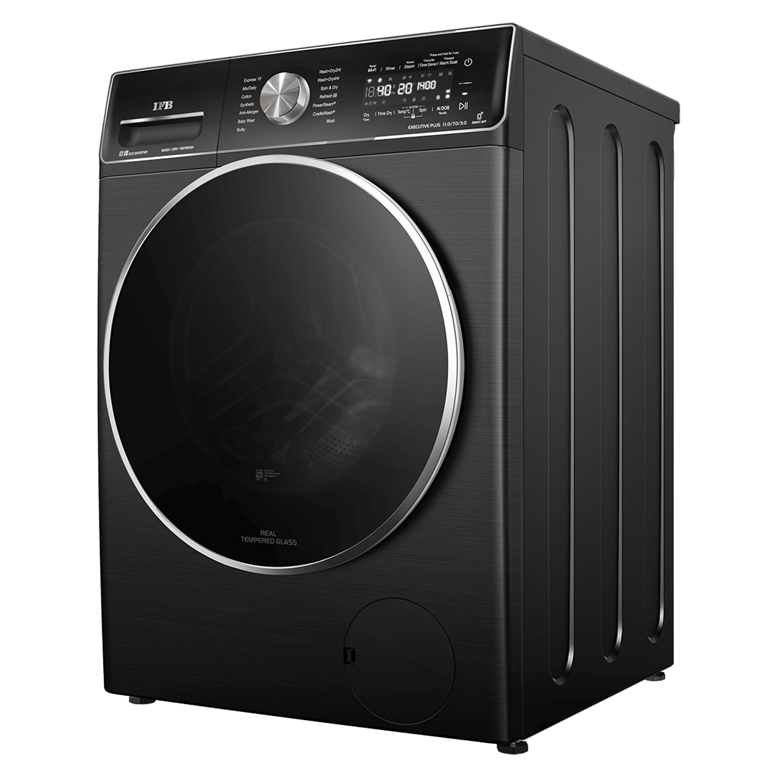 IFB 11/7/3 Kg 5 Star Wi-Fi Inverter Fully Automatic Front Load Washer Dryer Refresher (Executive Plus ZBG, 8903287033735, Powered by Ai, Black VCM) IFB 11/7/3 Kg 5 Star Wi-Fi Inverter Fully Automatic Front Load Washer Dryer Refresher (Executive Plus ZBG, 8903287033735, Powered by Ai, Black VCM)_4