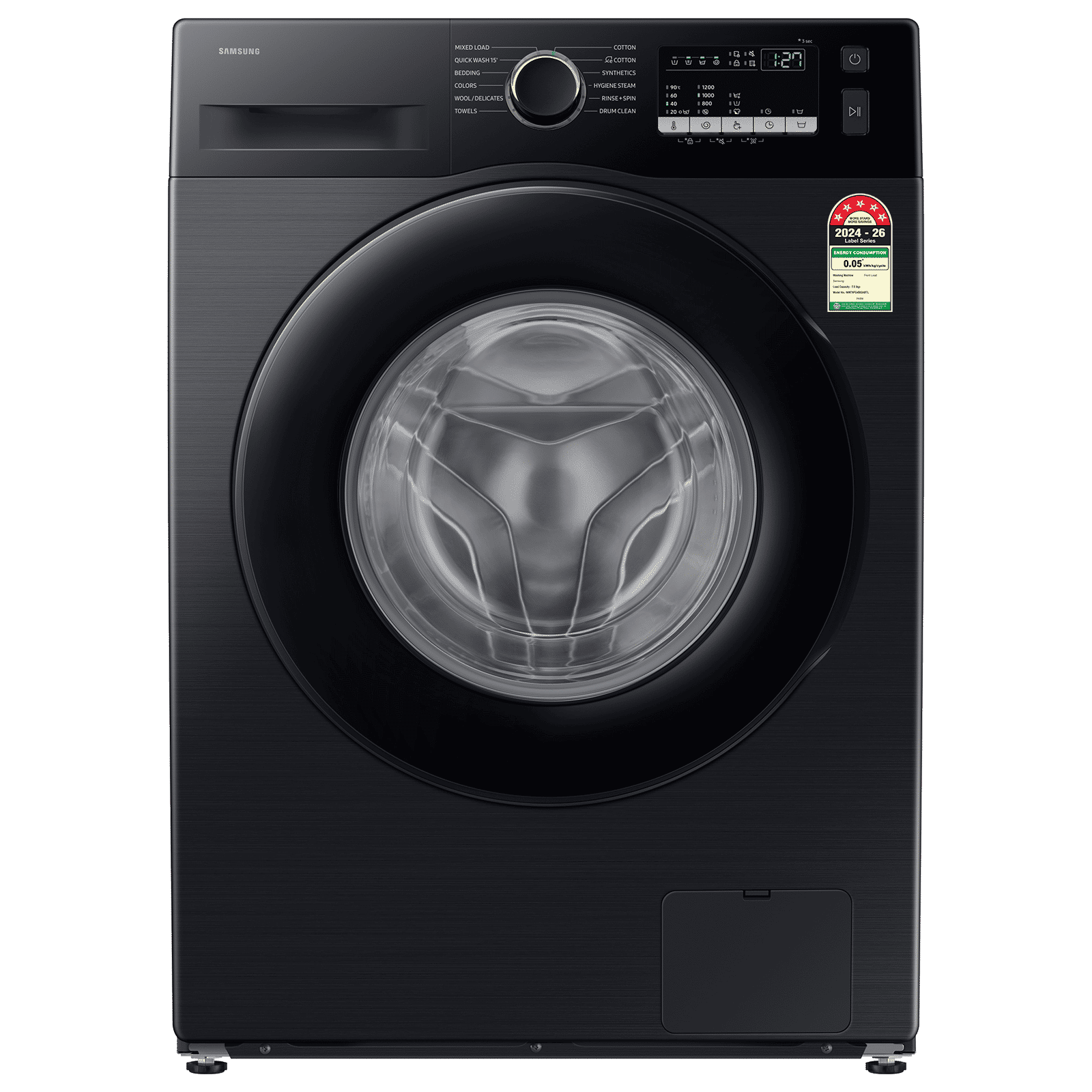 Samsung 7 kg 5 Star Fully Automatic Front Load Washing Machine (WW70FG4S02ABTL, Digital Inverter Technology, Black) Samsung 7 kg 5 Star Fully Automatic Front Load Washing Machine (WW70FG4S02ABTL, Digital Inverter Technology, Black)_1