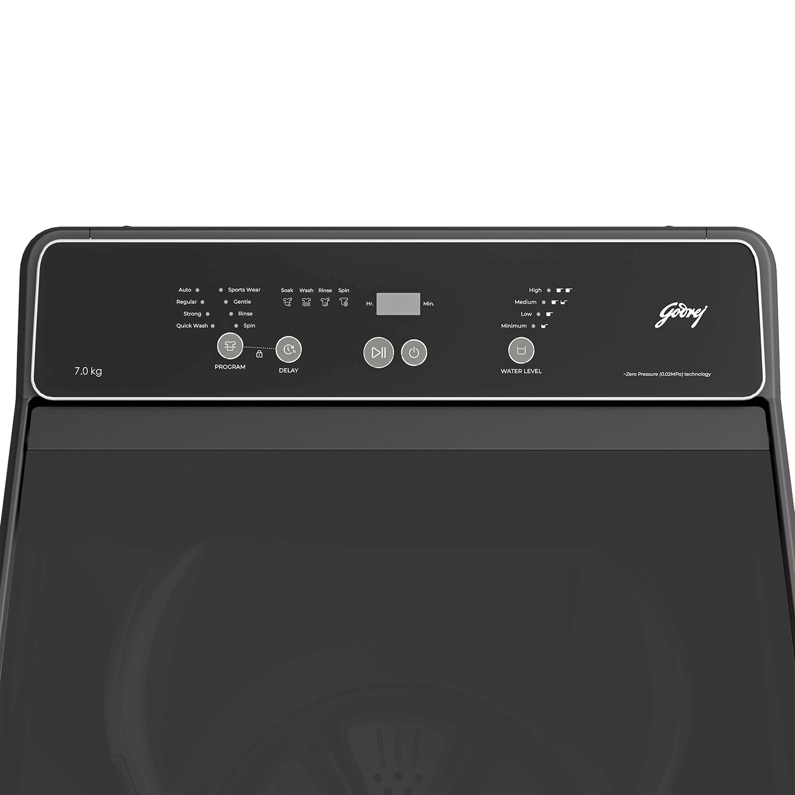 Godrej 7 kg 5 Star Fully Automatic Top Load Washing Machine (Valor, 52141601SD00553, Zero Pressure Technology, Matt Black)_9