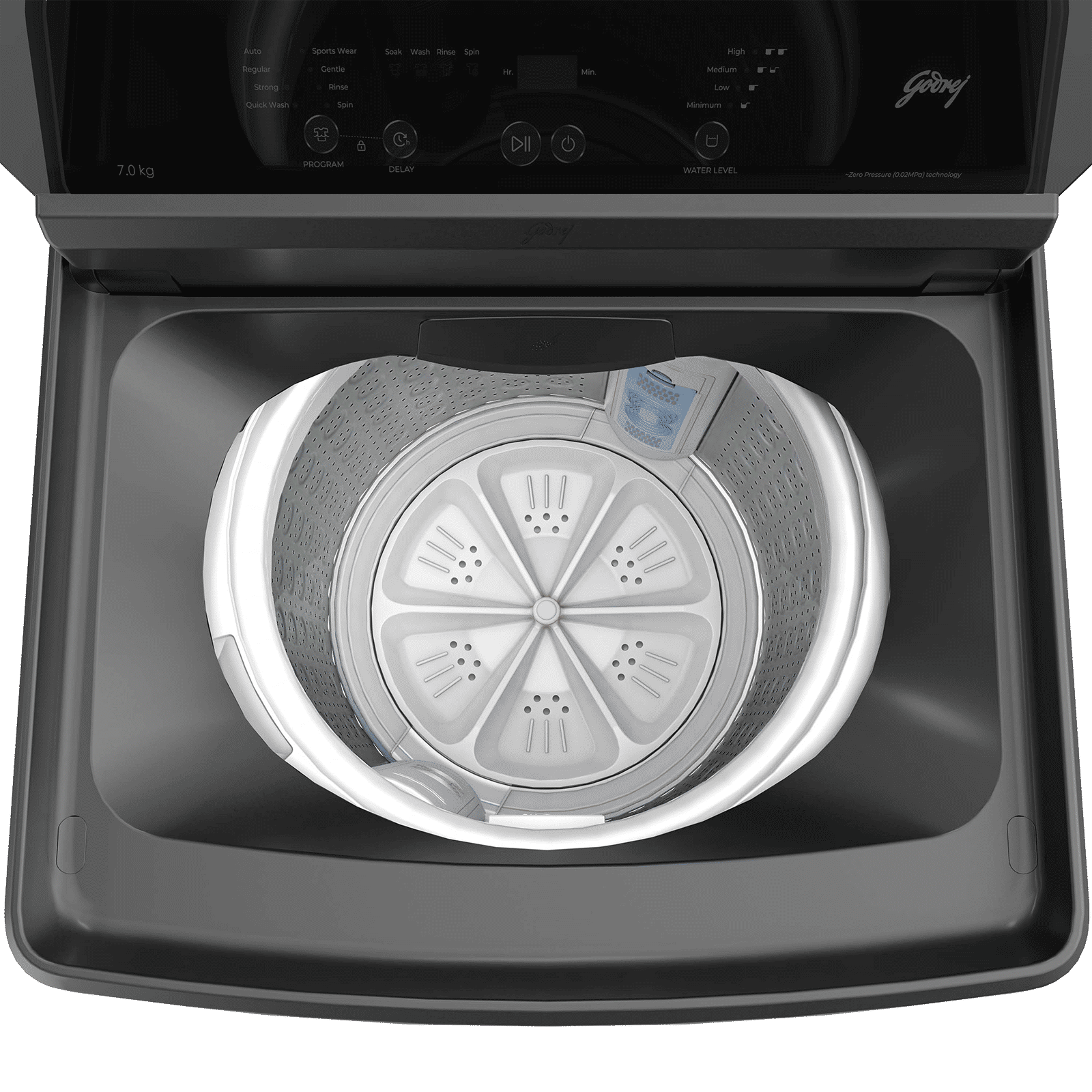 Godrej 7 kg 5 Star Fully Automatic Top Load Washing Machine (Valor, 52141601SD00553, Zero Pressure Technology, Matt Black)_10
