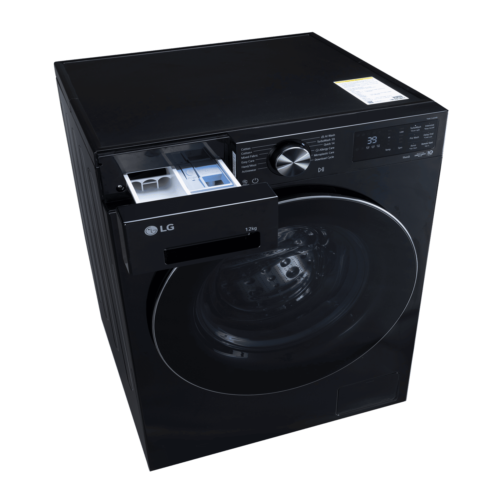 LG 12 kg 5 Star Wi-Fi Inverter Fully Automatic Front Load Washing Machine (GVX, FX1412N5O, ThinQ Technology, Onyx Black)_4
