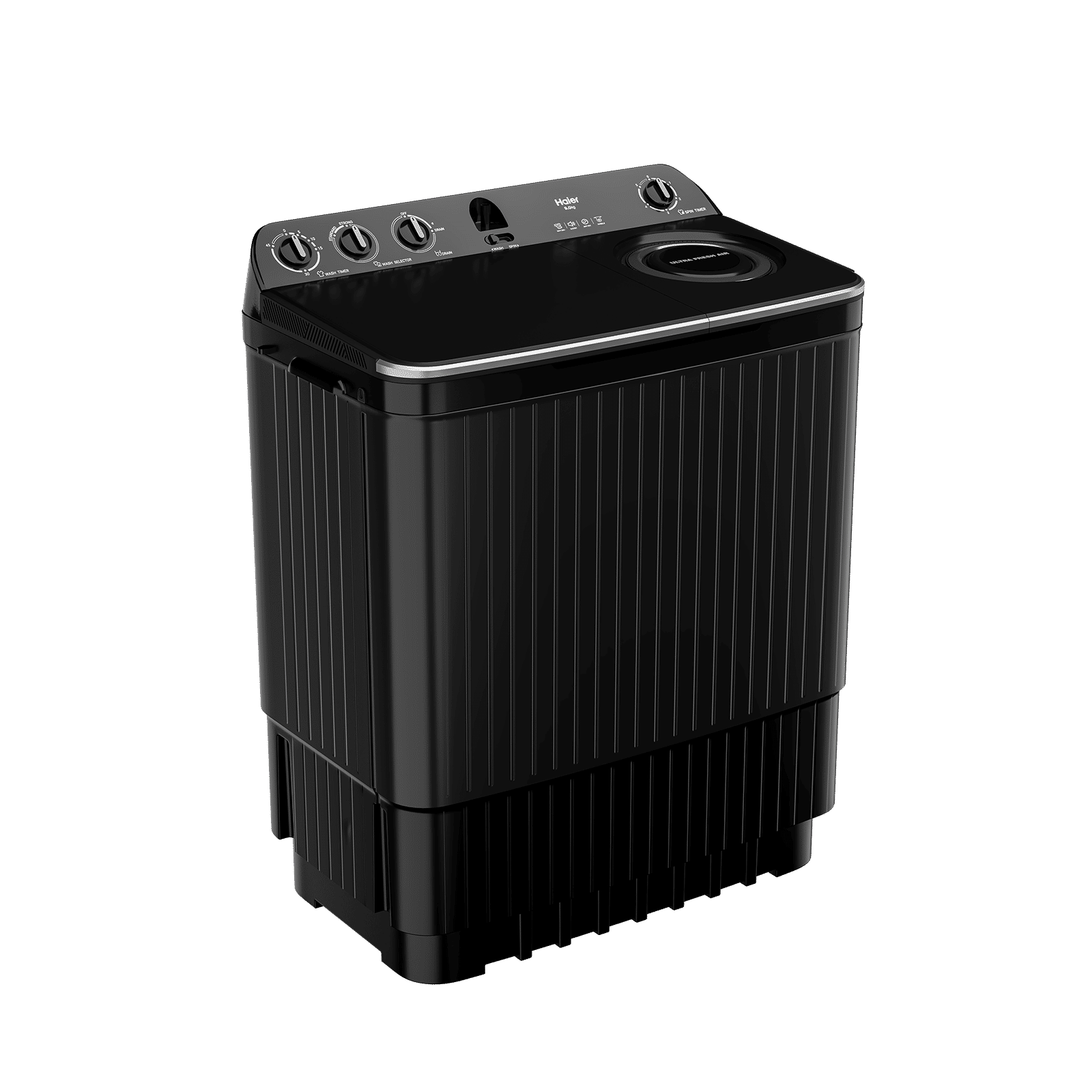 Haier 9 kg 5 Star Semi Automatic Washing Machine with Thunder Pulsator (HTW90-196BBK, Black) Haier 9 kg 5 Star Semi Automatic Washing Machine with Thunder Pulsator (HTW90-196BBK, Black)_5