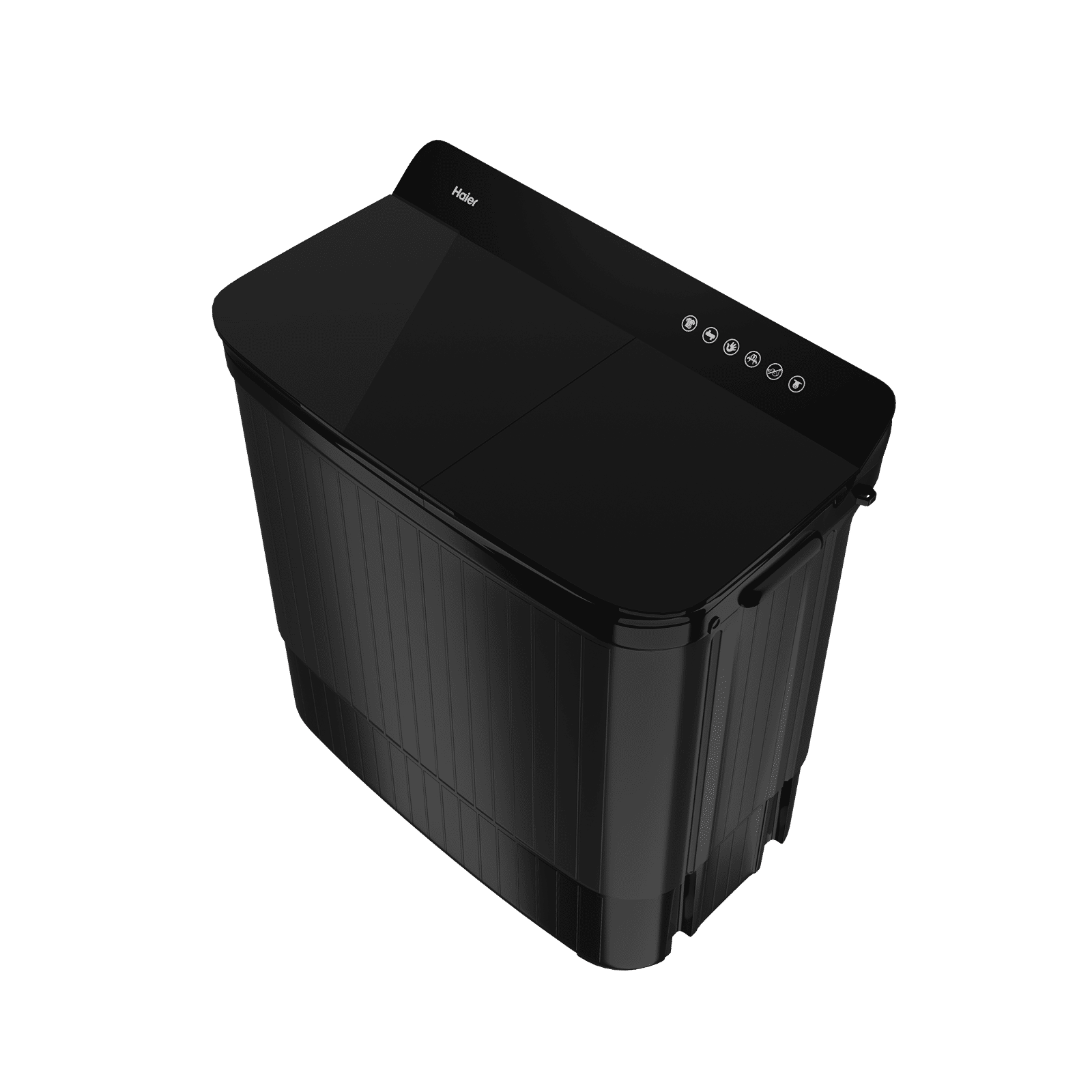 Haier 7.5 kg 5 Star Semi Automatic Washing Machine with Magic Filter (HTW75-178BBK, Black)_6