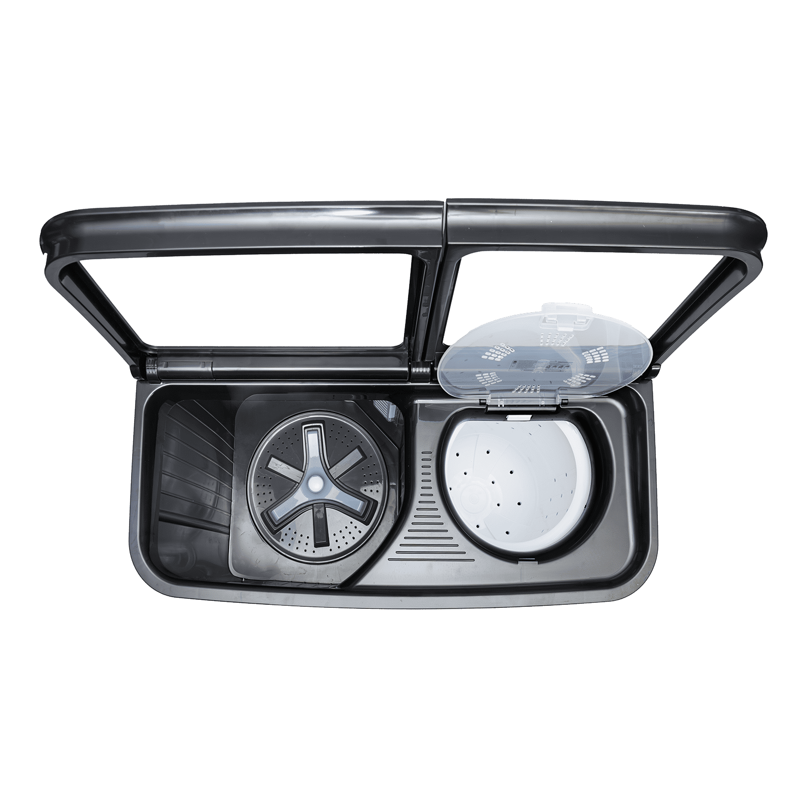 Haier 7.5 kg 5 Star Semi Automatic Washing Machine with Magic Filter (HTW75-178BBK, Black)_8