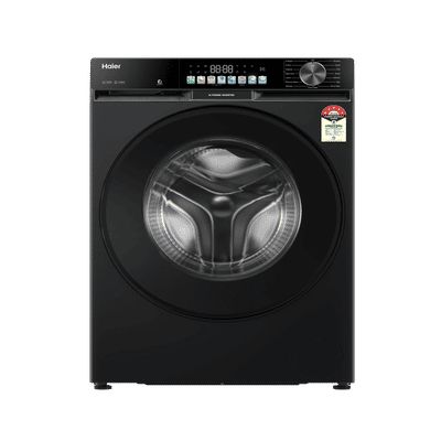 Haier 9 kg 5 Star Wi-Fi Inverter Fully Automatic Front Load Washing Machine (F5 Series, HW90-IM14F5PBKU1, Anti Bacteria Treatment, Black)
