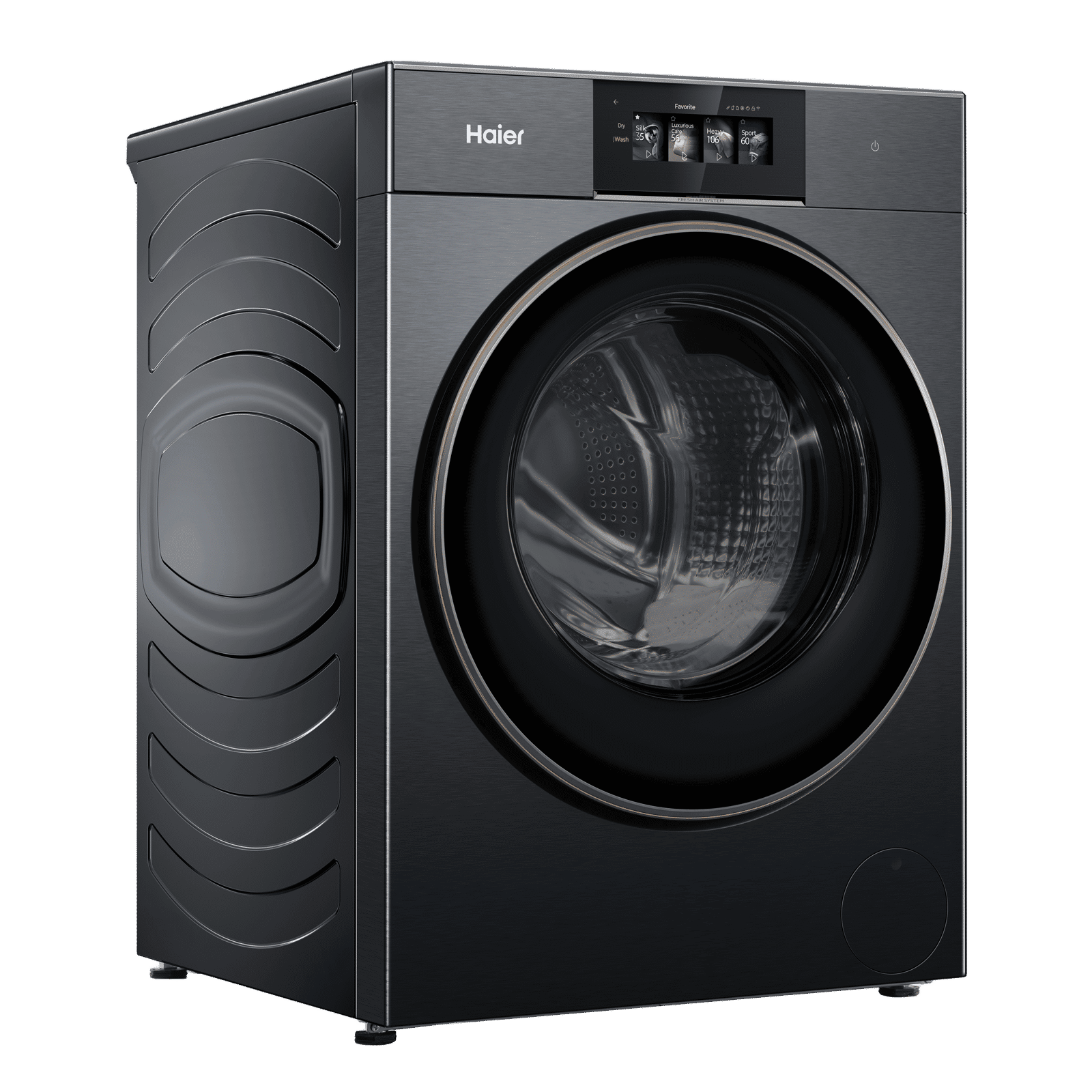 Haier 12/7 kg 5 Star Wi-Fi Inverter Fully Automatic Front Load Washing Machine (F17 Series, HWD120-DM14F17BKU1, Smart Tilted Touch Screen, Black) Haier 12/7 kg 5 Star Wi-Fi Inverter Fully Automatic Front Load Washing Machine (F17 Series, HWD120-DM14F17BKU1, Smart Tilted Touch Screen, Black)_3