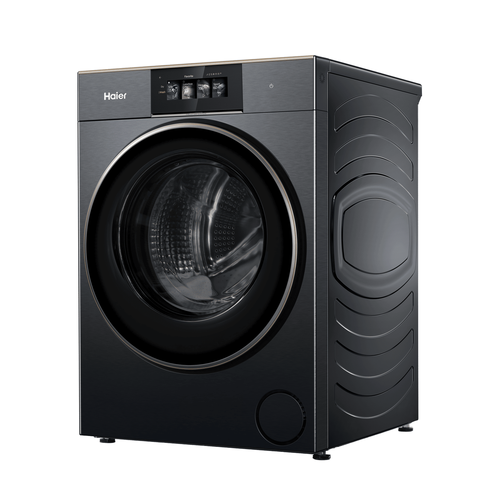 Haier 12/7 kg 5 Star Wi-Fi Inverter Fully Automatic Front Load Washing Machine (F17 Series, HWD120-DM14F17BKU1, Smart Tilted Touch Screen, Black) Haier 12/7 kg 5 Star Wi-Fi Inverter Fully Automatic Front Load Washing Machine (F17 Series, HWD120-DM14F17BKU1, Smart Tilted Touch Screen, Black)_4