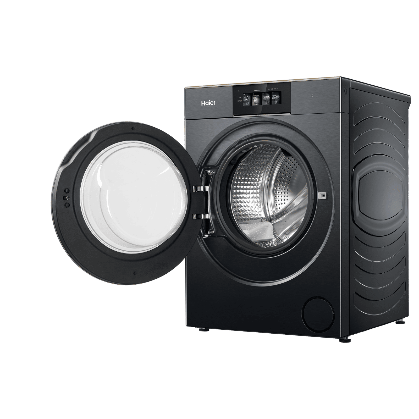 Haier 12/7 kg 5 Star Wi-Fi Inverter Fully Automatic Front Load Washing Machine (F17 Series, HWD120-DM14F17BKU1, Smart Tilted Touch Screen, Black) Haier 12/7 kg 5 Star Wi-Fi Inverter Fully Automatic Front Load Washing Machine (F17 Series, HWD120-DM14F17BKU1, Smart Tilted Touch Screen, Black)_6