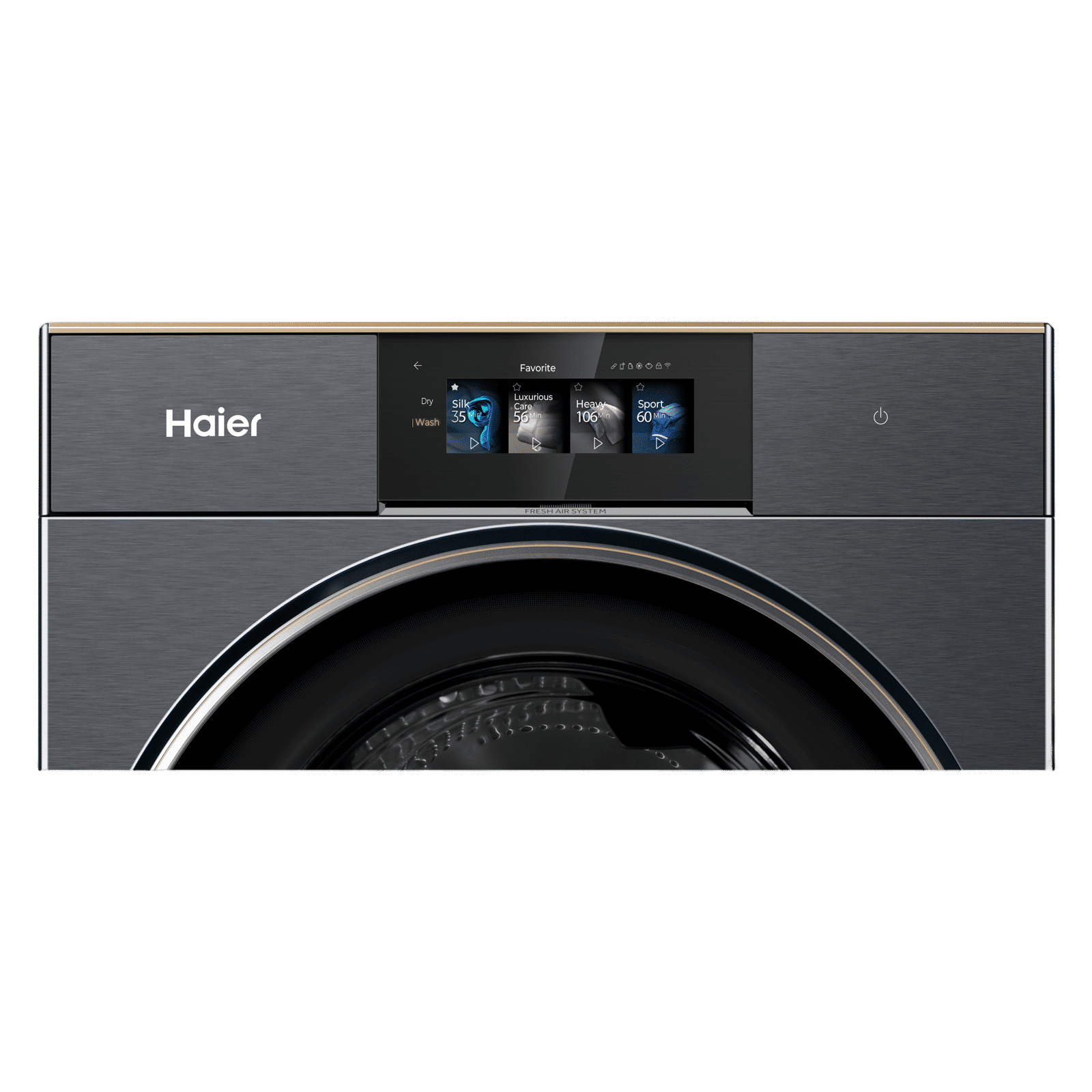 Haier 12/7 kg 5 Star Wi-Fi Inverter Fully Automatic Front Load Washing Machine (F17 Series, HWD120-DM14F17BKU1, Smart Tilted Touch Screen, Black) Haier 12/7 kg 5 Star Wi-Fi Inverter Fully Automatic Front Load Washing Machine (F17 Series, HWD120-DM14F17BKU1, Smart Tilted Touch Screen, Black)_7