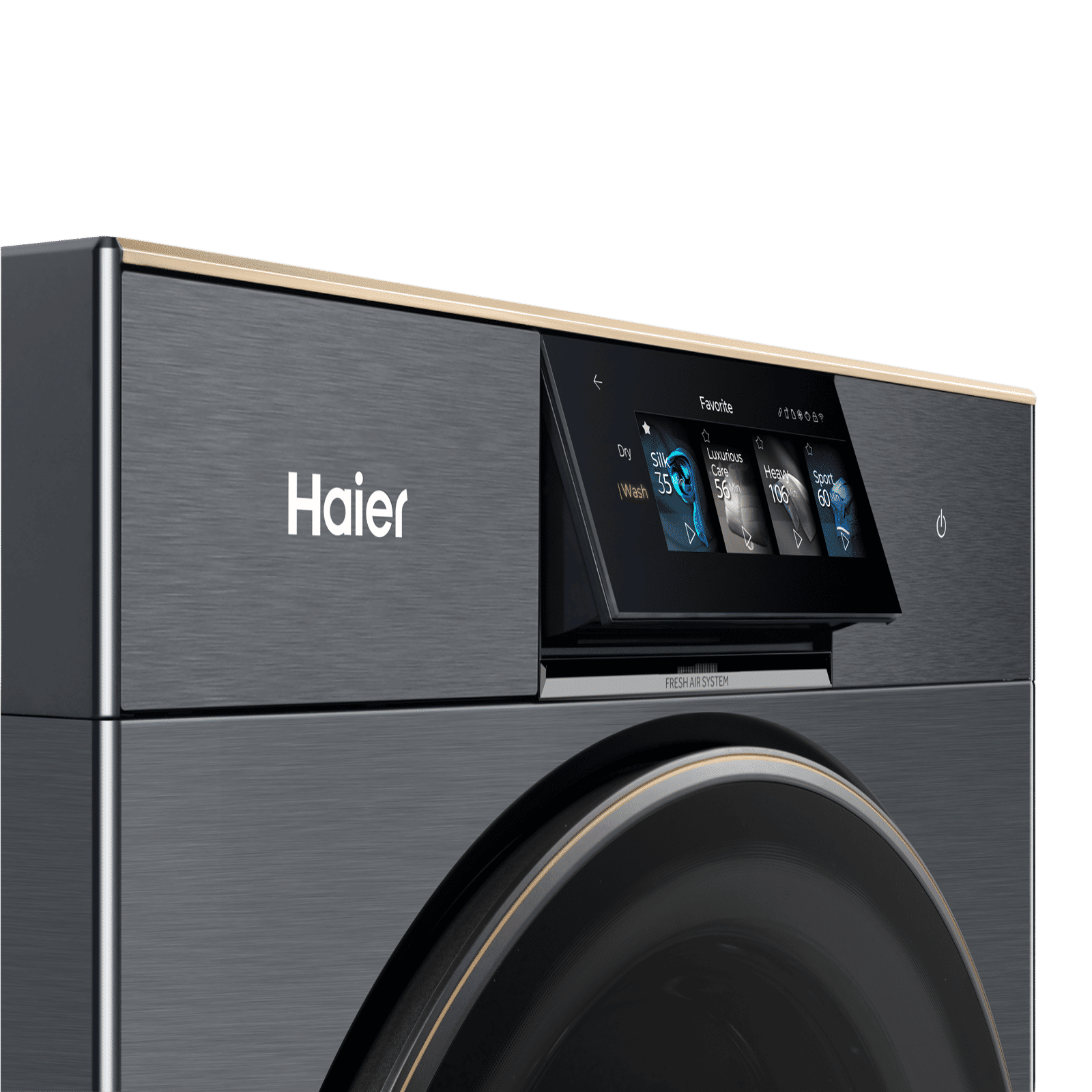 Haier 12/7 kg 5 Star Wi-Fi Inverter Fully Automatic Front Load Washing Machine (F17 Series, HWD120-DM14F17BKU1, Smart Tilted Touch Screen, Black) Haier 12/7 kg 5 Star Wi-Fi Inverter Fully Automatic Front Load Washing Machine (F17 Series, HWD120-DM14F17BKU1, Smart Tilted Touch Screen, Black)_8