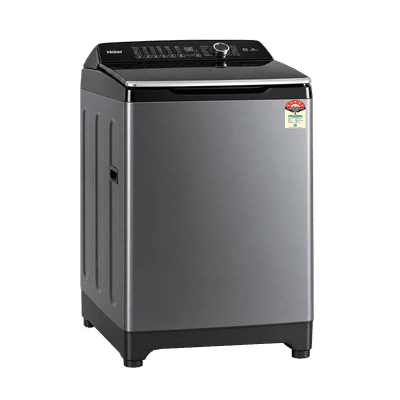 Haier 12 kg 5 Star Fully Automatic Top Load Washing Machine (688 Series, HWM120-688VBK, Soft Closing Lid, Black)