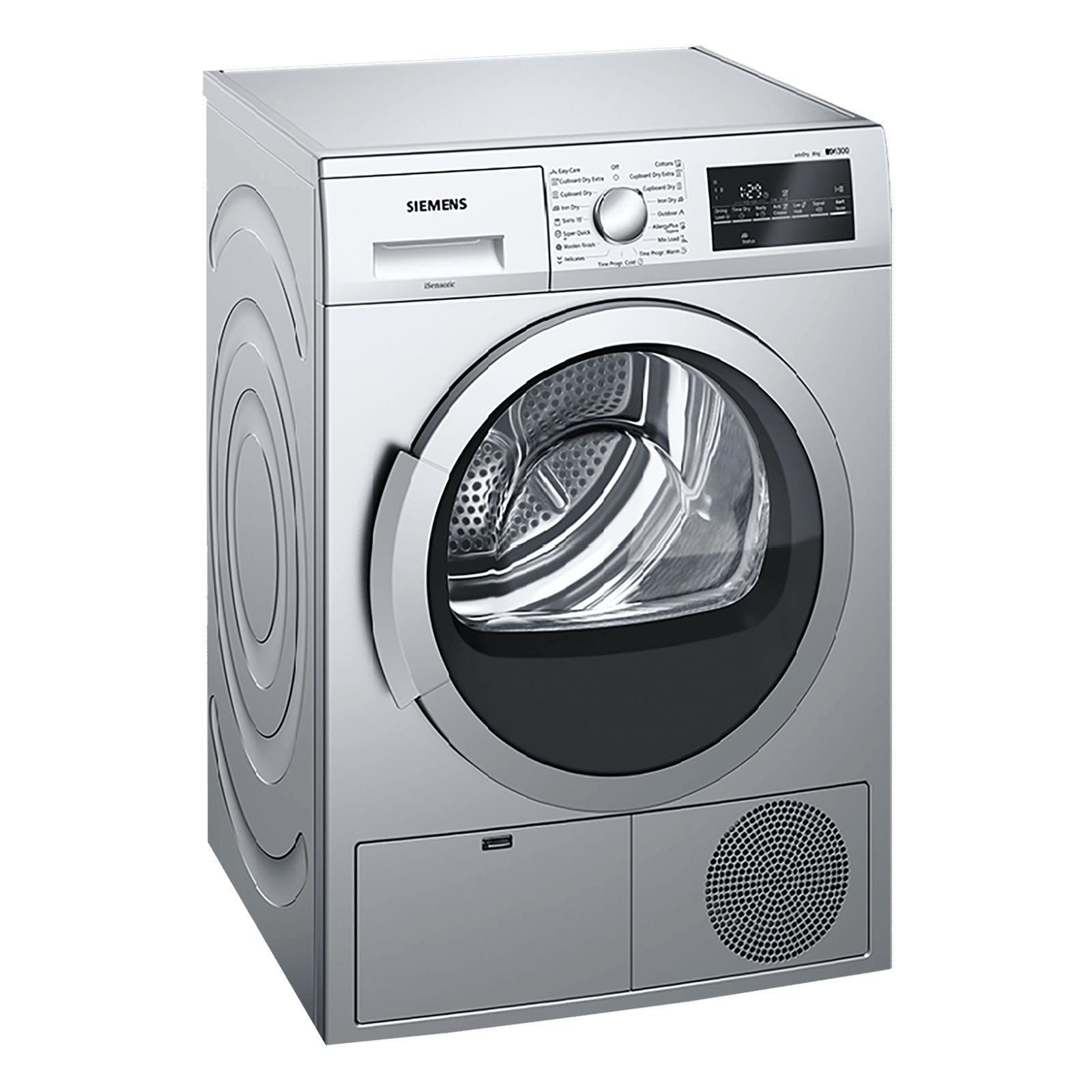 SIEMENS 8 kg Fully Automatic Front Load Dryer (iQ300, WT46G402IN, Galvalume Drum, Silver) SIEMENS 8 kg Fully Automatic Front Load Dryer (iQ300, WT46G402IN, Galvalume Drum, Silver)_1