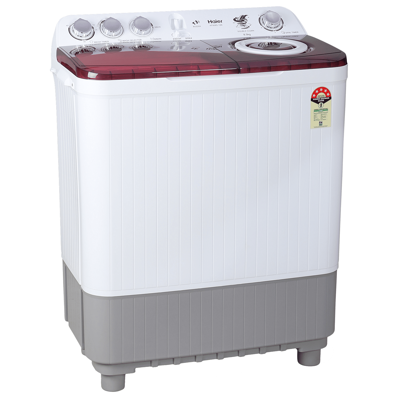 Haier 8.5 kg 5 Star Semi Automatic Washing Machine with 4D Magic Filter (HTW85-186S, Titanium Grey) Haier 8.5 kg 5 Star Semi Automatic Washing Machine with 4D Magic Filter (HTW85-186S, Titanium Grey)_5