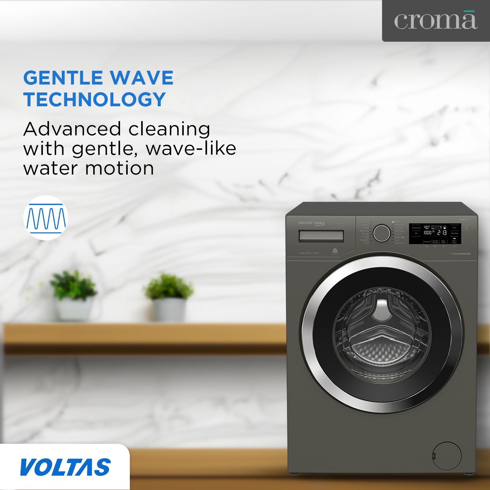 Voltas Beko 8 kg Inverter Fully Automatic Front Load Washing Machine (WFL80M, In-Built Heater, Manhattan Grey) Voltas Beko 8 kg Inverter Fully Automatic Front Load Washing Machine (WFL80M, In-Built Heater, Manhattan Grey)_10