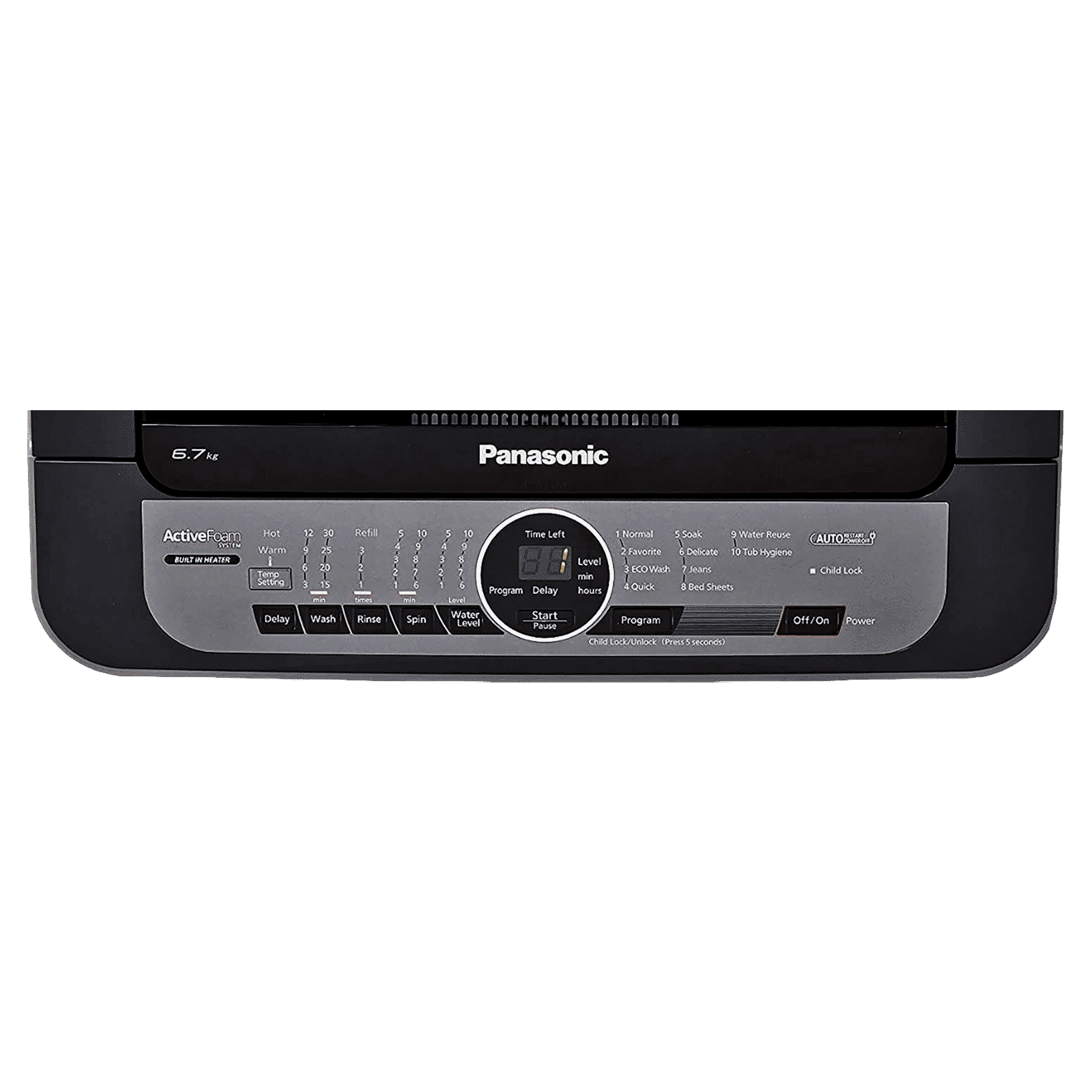 Panasonic 6.7 Kg Fully Automatic Top Loading Washing Machine (NA-F67BH8MRB, Middle Free Silver)_11