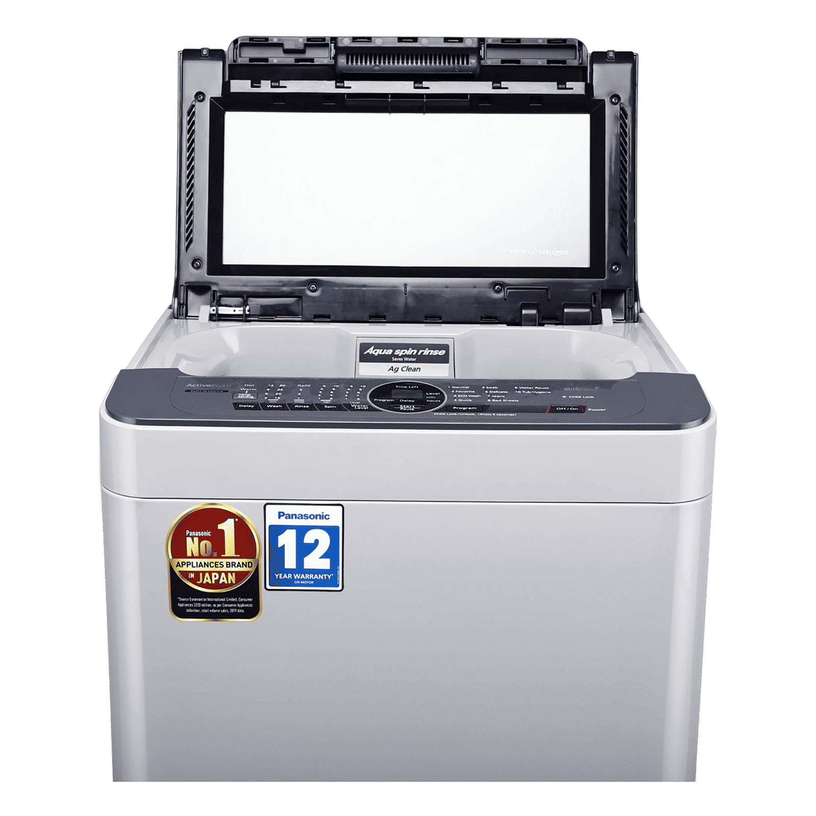Panasonic 6.7 Kg Fully Automatic Top Loading Washing Machine (NA-F67BH8MRB, Middle Free Silver)_5