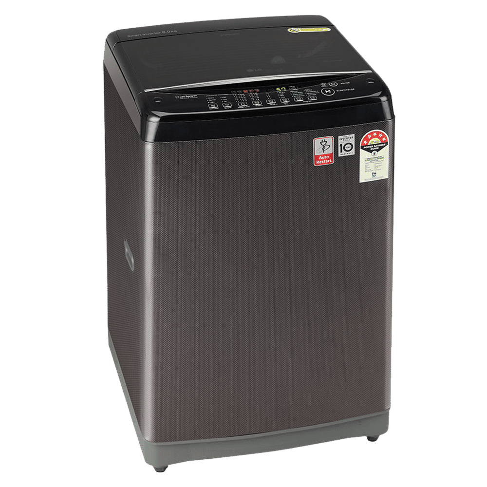 LG 8 kg 5 Star Fully Automatic Top Load Washing Machine (T80SJBK1Z, Smart Inverter Technology, Black Knight) LG 8 kg 5 Star Fully Automatic Top Load Washing Machine (T80SJBK1Z, Smart Inverter Technology, Black Knight)_4