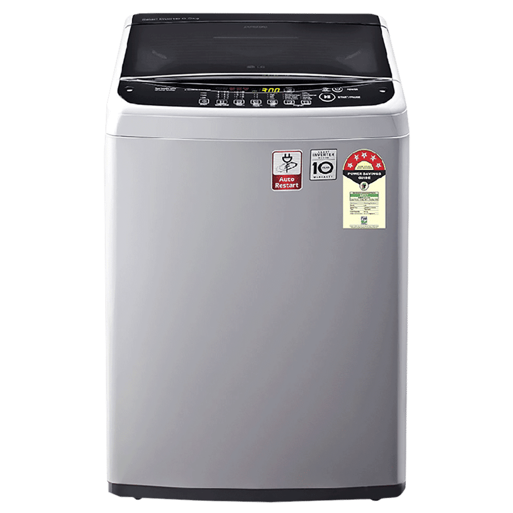 LG 6.5 kg 5 Star Fully Automatic Top Load Washing Machine (T65SNSF1Z.ASFQEIL, Smart Inverter Technology, Middle Free Silver & Black) LG 6.5 kg 5 Star Fully Automatic Top Load Washing Machine (T65SNSF1Z.ASFQEIL, Smart Inverter Technology, Middle Free Silver & Black)_1