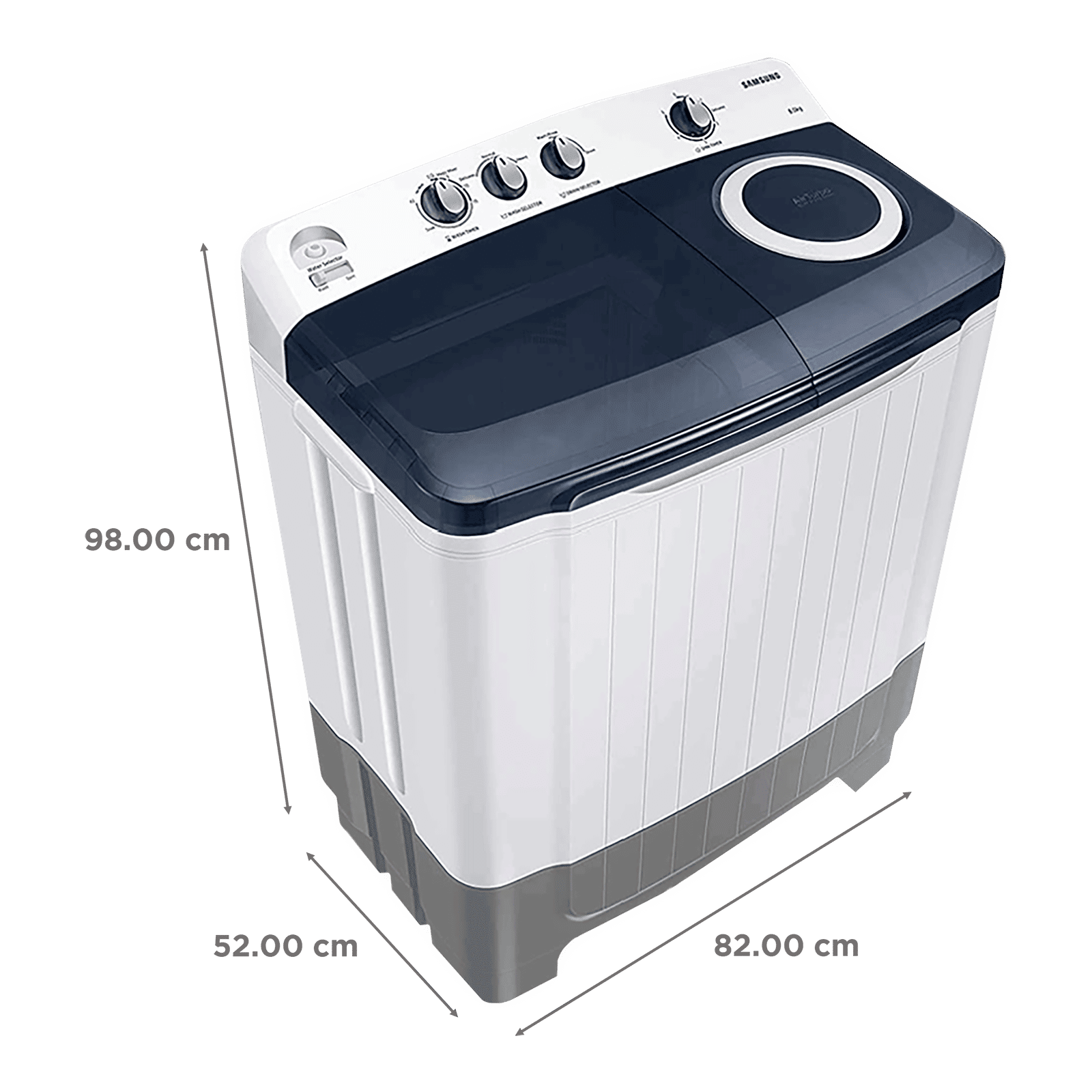 SAMSUNG 8 kg 5 Star Semi Automatic Washing Machine with Magic Filter (WT80R4200LG/TL, Light Grey) SAMSUNG 8 kg 5 Star Semi Automatic Washing Machine with Magic Filter (WT80R4200LG/TL, Light Grey)_3