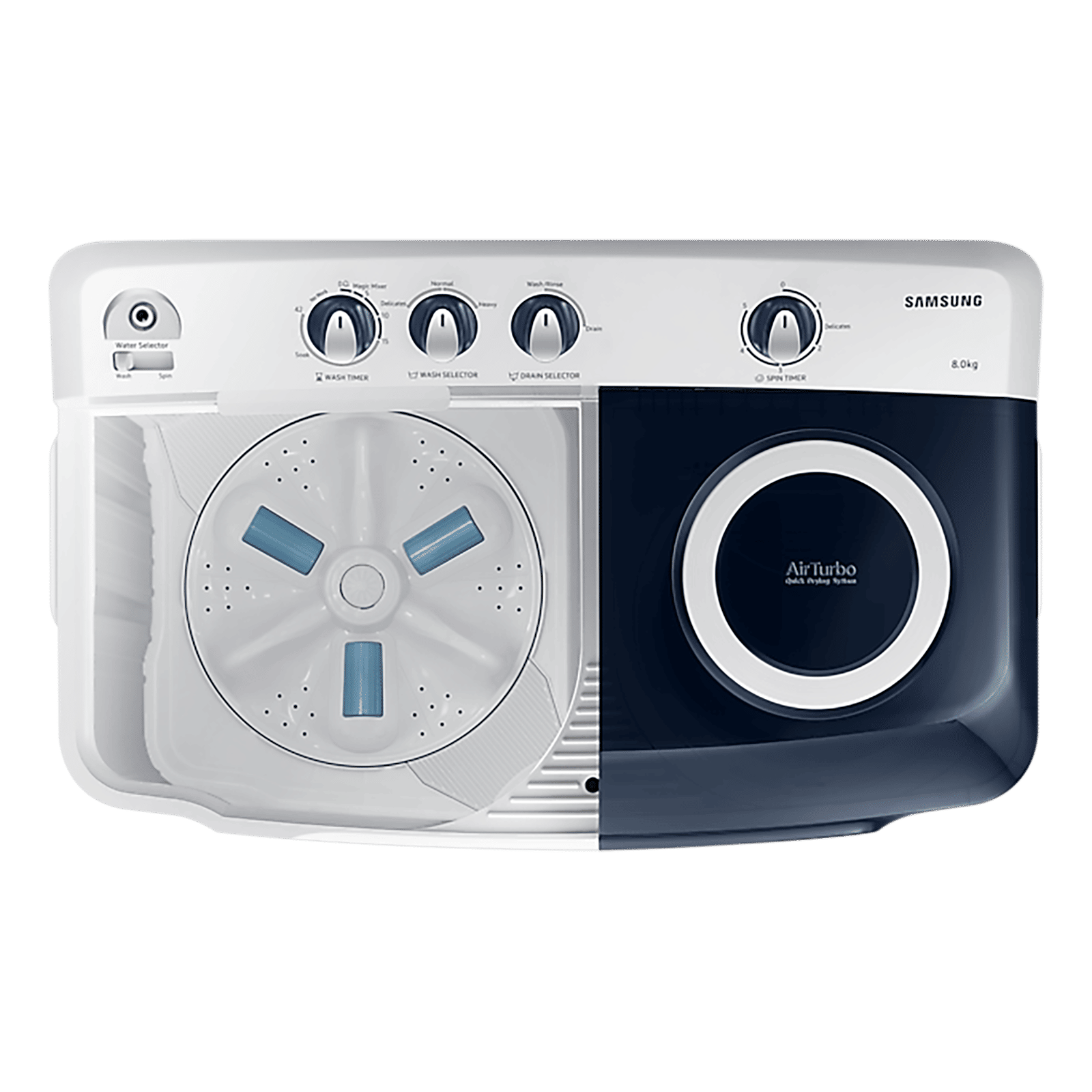 SAMSUNG 8 kg 5 Star Semi Automatic Washing Machine with Magic Filter (WT80R4200LG/TL, Light Grey) SAMSUNG 8 kg 5 Star Semi Automatic Washing Machine with Magic Filter (WT80R4200LG/TL, Light Grey)_4