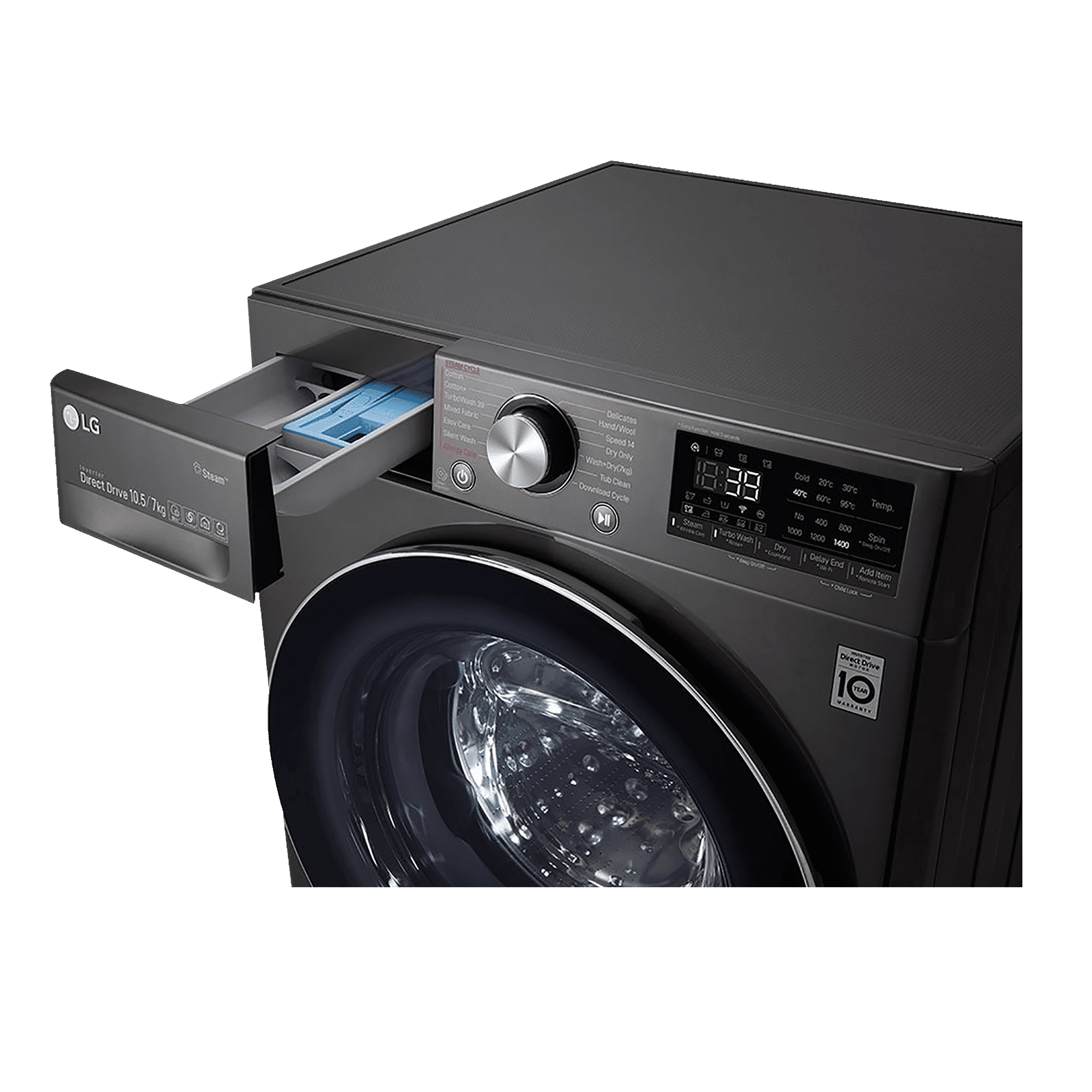 LG 10.5/7 kg 5 Star Inverter Fully Automatic Front Load Washer Dryer (FHD1057STB.ABLPEIL, In-Built Heater, Black VCM) LG 10.5/7 kg 5 Star Inverter Fully Automatic Front Load Washer Dryer (FHD1057STB.ABLPEIL, In-Built Heater, Black VCM)_11