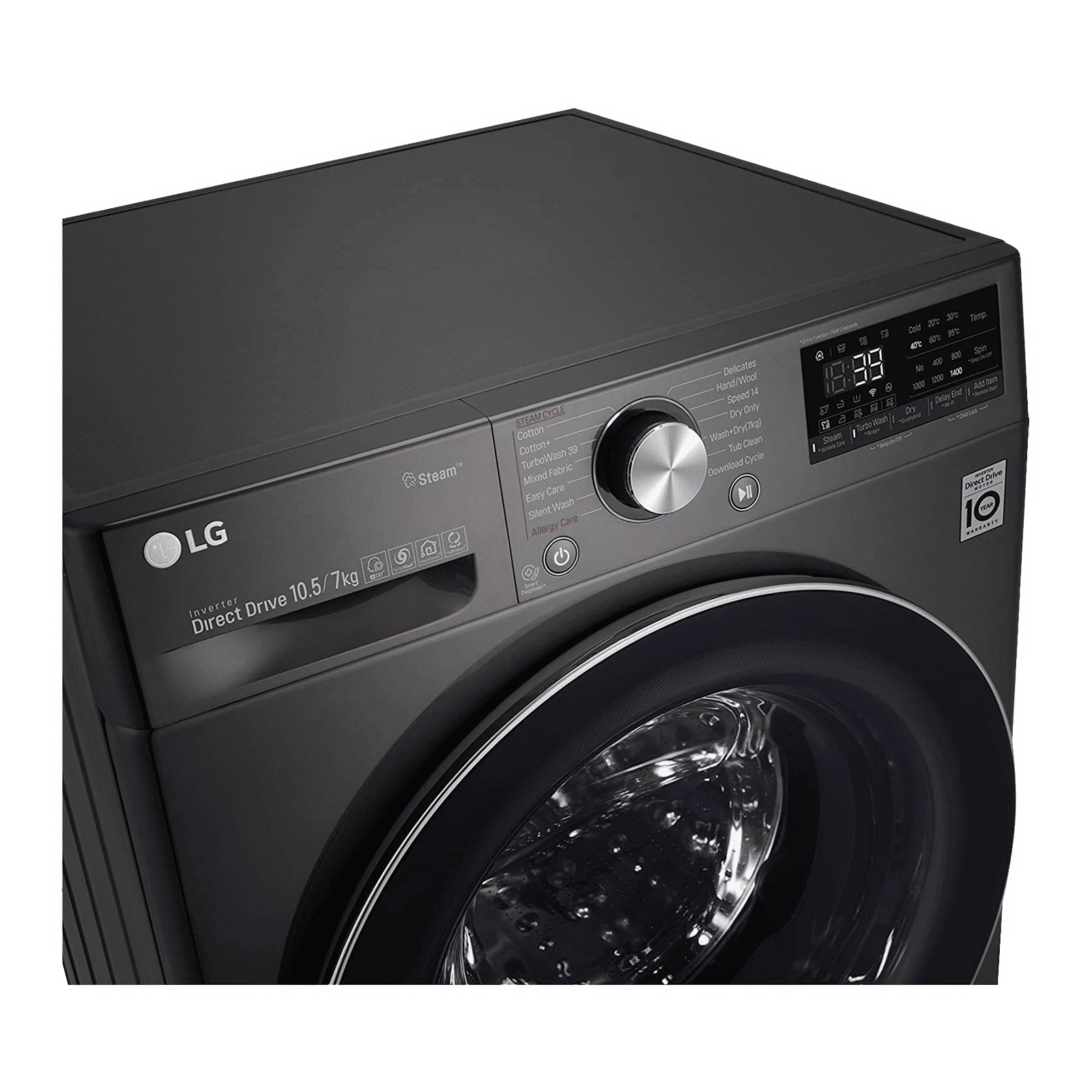 LG 10.5/7 kg 5 Star Inverter Fully Automatic Front Load Washer Dryer (FHD1057STB.ABLPEIL, In-Built Heater, Black VCM) LG 10.5/7 kg 5 Star Inverter Fully Automatic Front Load Washer Dryer (FHD1057STB.ABLPEIL, In-Built Heater, Black VCM)_12