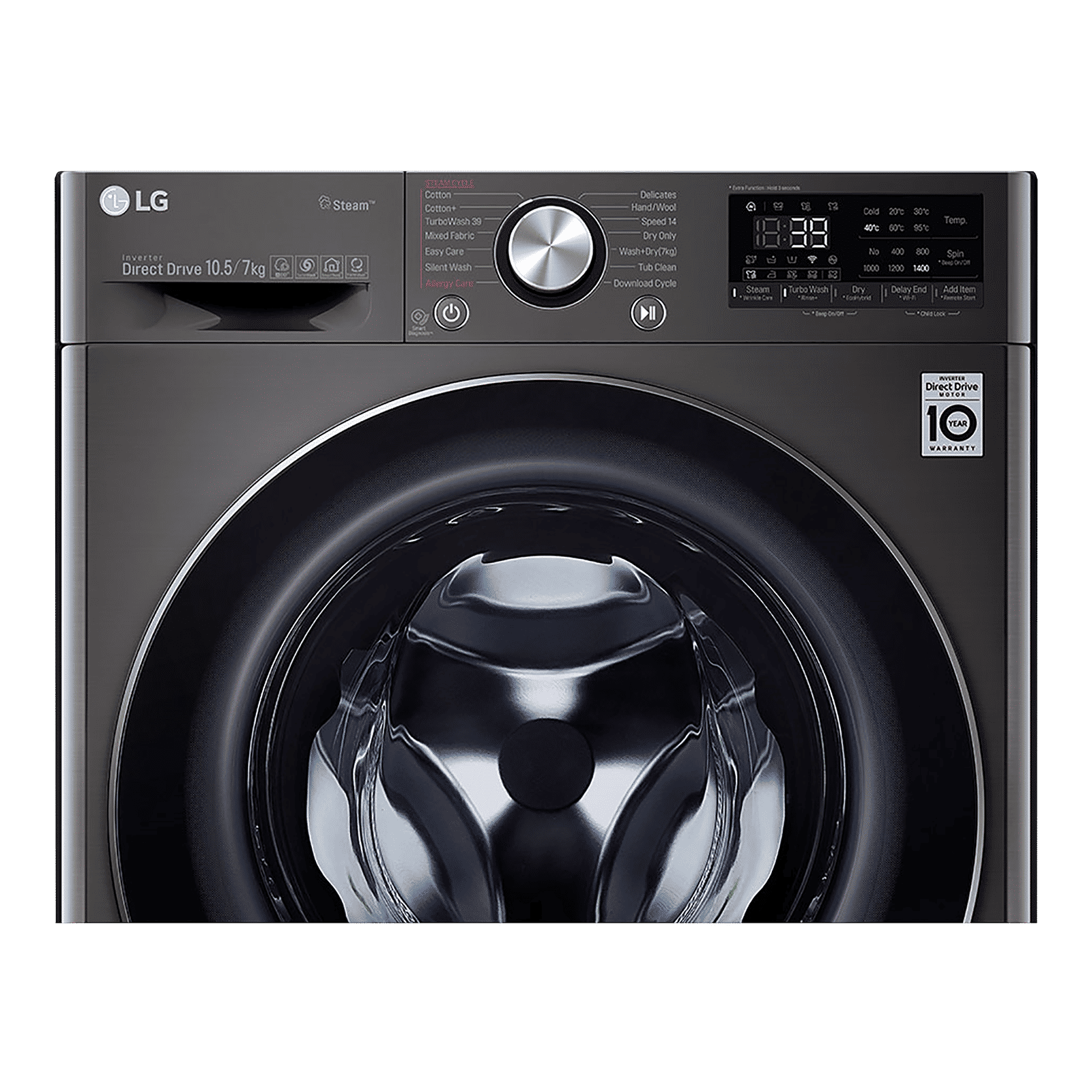 LG 10.5/7 kg 5 Star Inverter Fully Automatic Front Load Washer Dryer (FHD1057STB.ABLPEIL, In-Built Heater, Black VCM) LG 10.5/7 kg 5 Star Inverter Fully Automatic Front Load Washer Dryer (FHD1057STB.ABLPEIL, In-Built Heater, Black VCM)_4