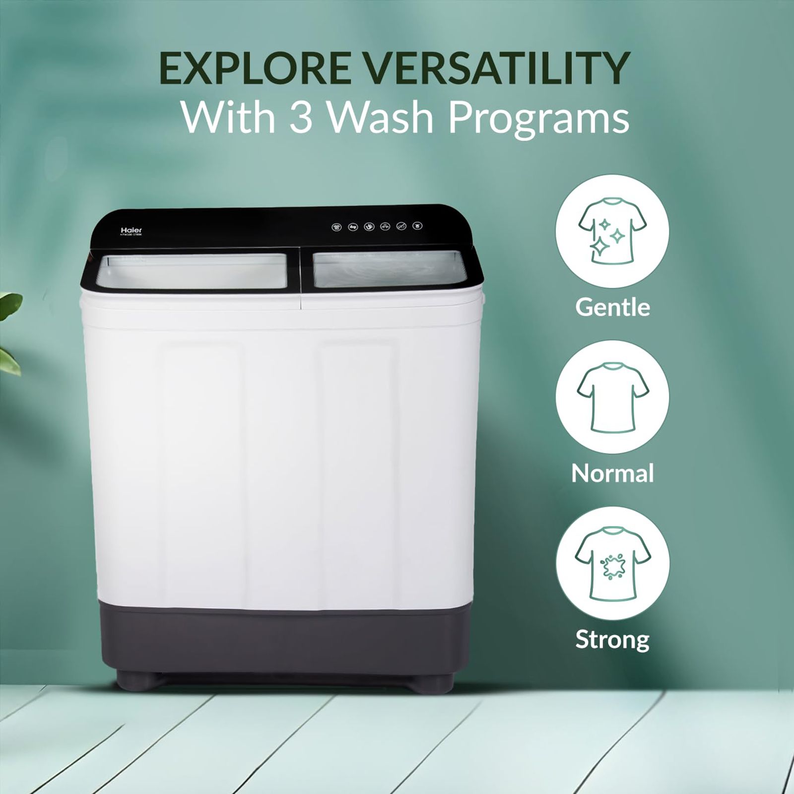 Haier 10 kg 5 Star Semi Automatic Washing Machine with 4D Magic Filter (HTW100-178BK, Black)_18