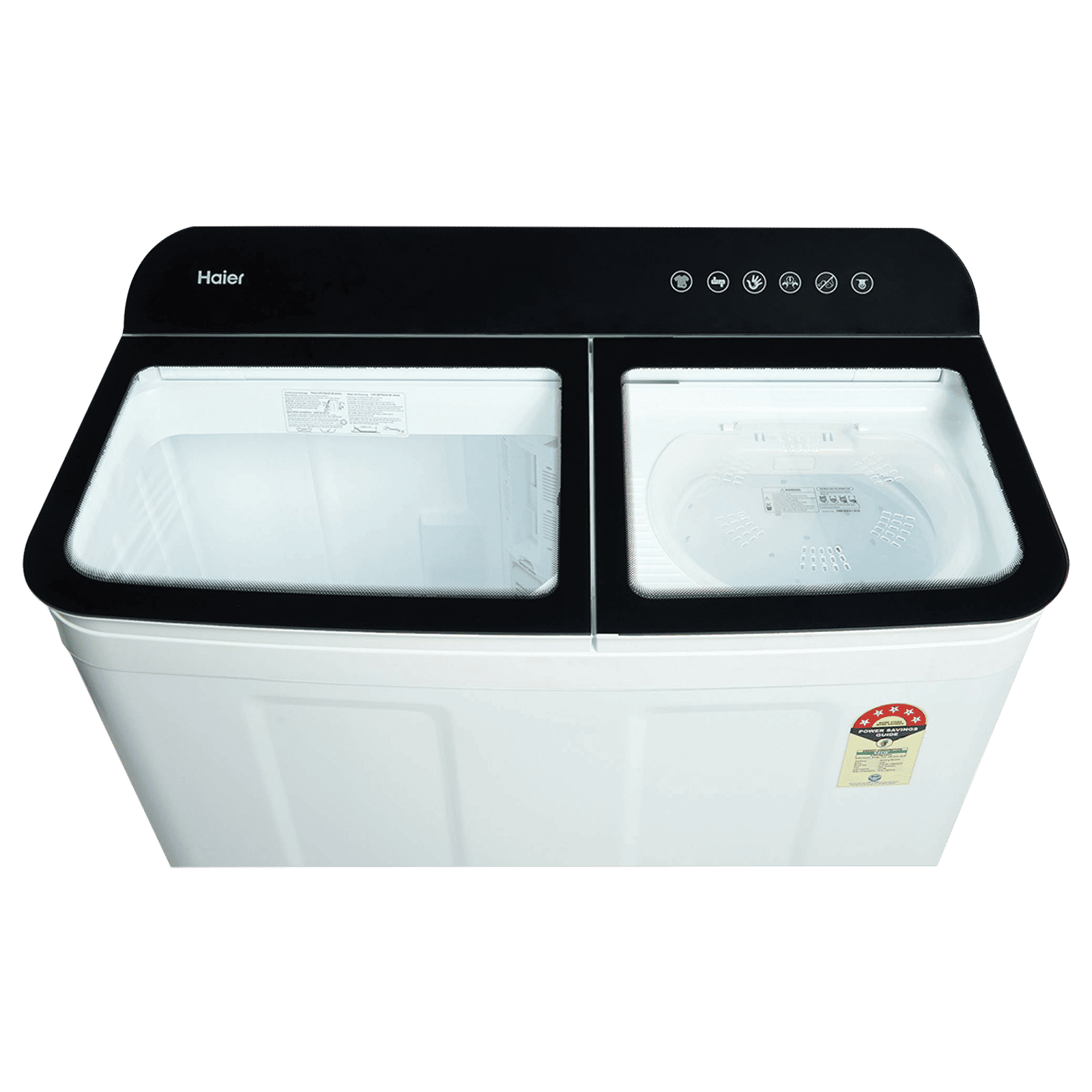 Haier 10 kg 5 Star Semi Automatic Washing Machine with 4D Magic Filter (HTW100-178BK, Black)_3