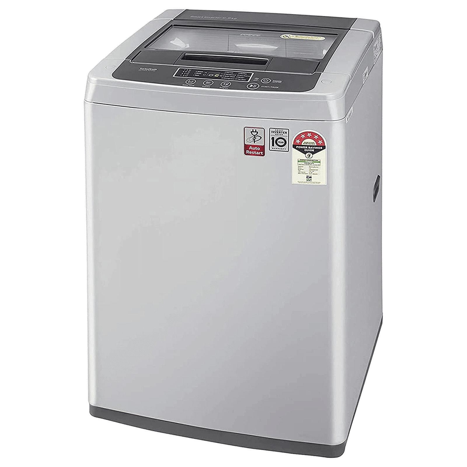 LG 6 kg 5 Star Inverter Fully Automatic Top Load Washing Machine (T65SKSF4Z.ASFQEIL, Turbo Drum, Middle Free Silver) LG 6 kg 5 Star Inverter Fully Automatic Top Load Washing Machine (T65SKSF4Z.ASFQEIL, Turbo Drum, Middle Free Silver)_6