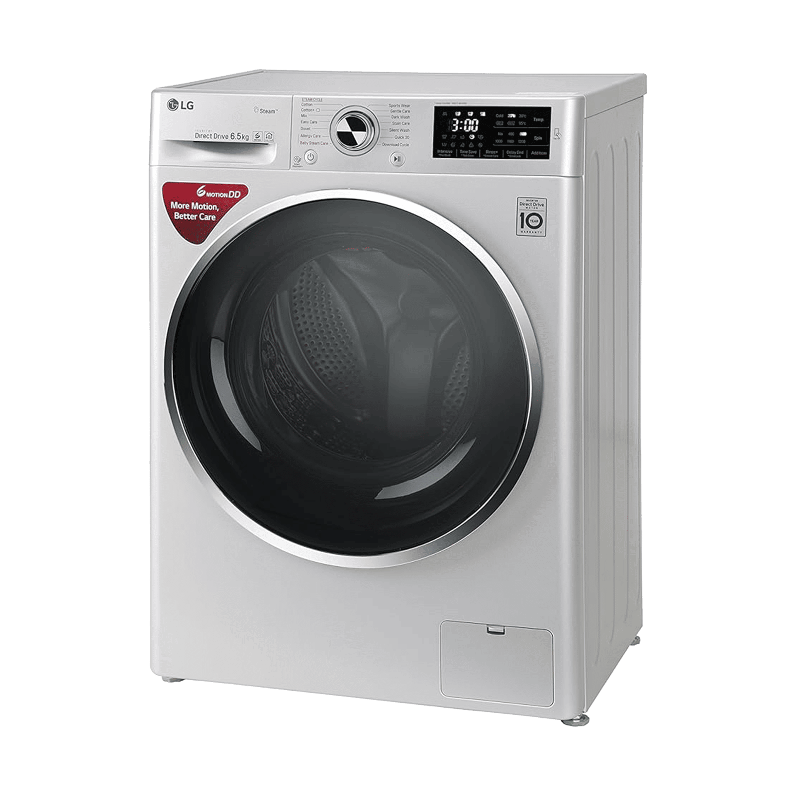 LG 6.5 kg 5 Star Inverter Fully Automatic Front Load Washing Machine (FHT1265ZNL.ALSQEIL, In-Built Heater, Luxury Silver) LG 6.5 kg 5 Star Inverter Fully Automatic Front Load Washing Machine (FHT1265ZNL.ALSQEIL, In-Built Heater, Luxury Silver)_4
