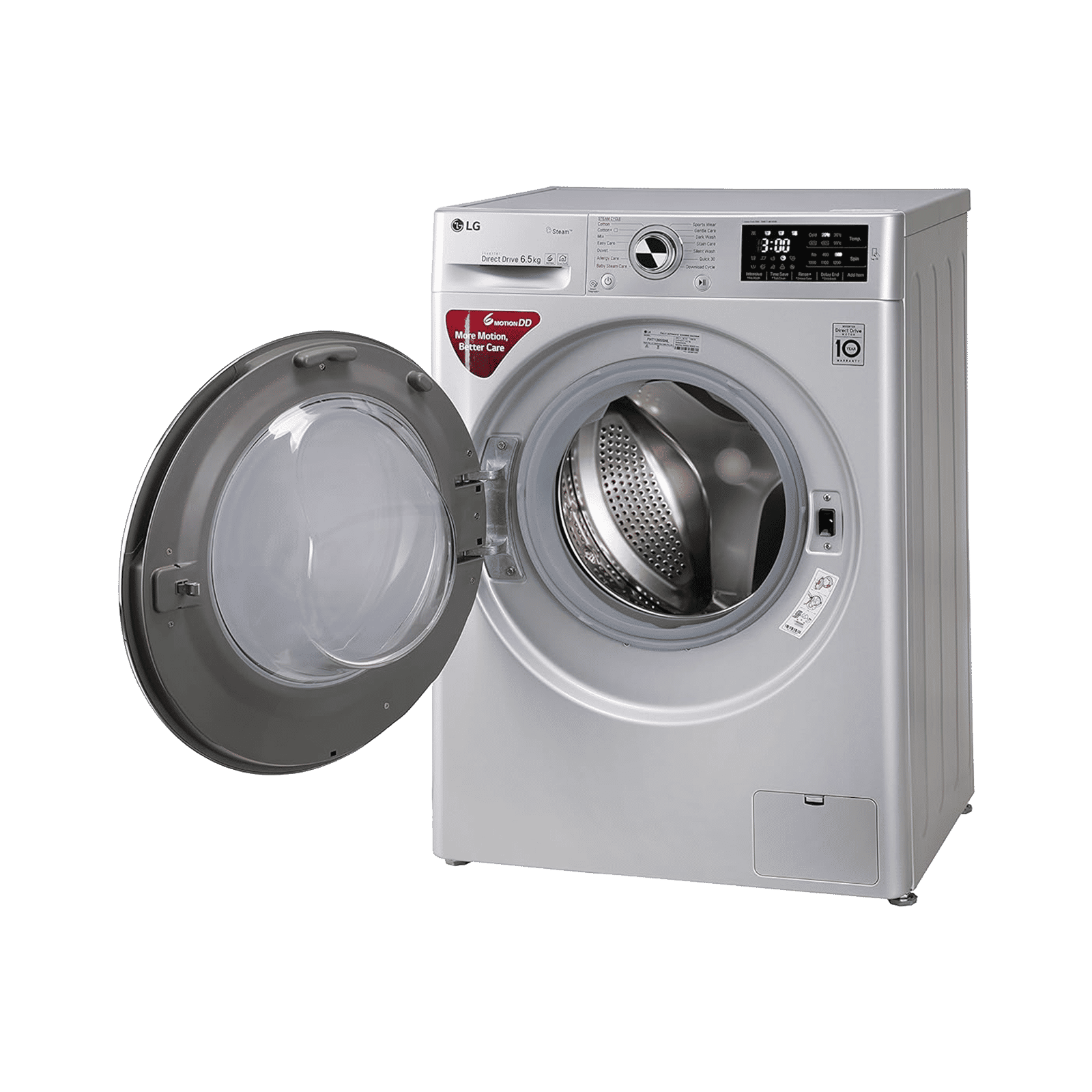 LG 6.5 kg 5 Star Inverter Fully Automatic Front Load Washing Machine (FHT1265ZNL.ALSQEIL, In-Built Heater, Luxury Silver) LG 6.5 kg 5 Star Inverter Fully Automatic Front Load Washing Machine (FHT1265ZNL.ALSQEIL, In-Built Heater, Luxury Silver)_7