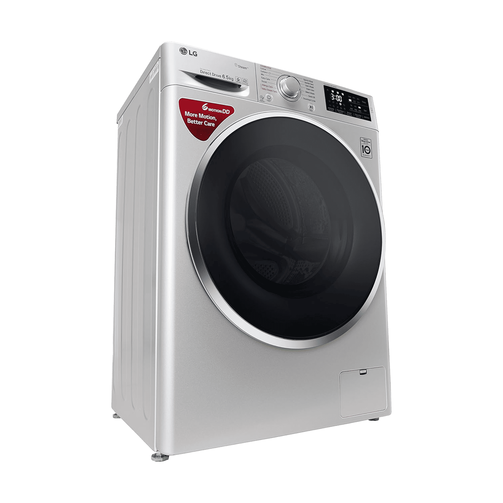 LG 6.5 kg 5 Star Inverter Fully Automatic Front Load Washing Machine (FHT1265ZNL.ALSQEIL, In-Built Heater, Luxury Silver) LG 6.5 kg 5 Star Inverter Fully Automatic Front Load Washing Machine (FHT1265ZNL.ALSQEIL, In-Built Heater, Luxury Silver)_8