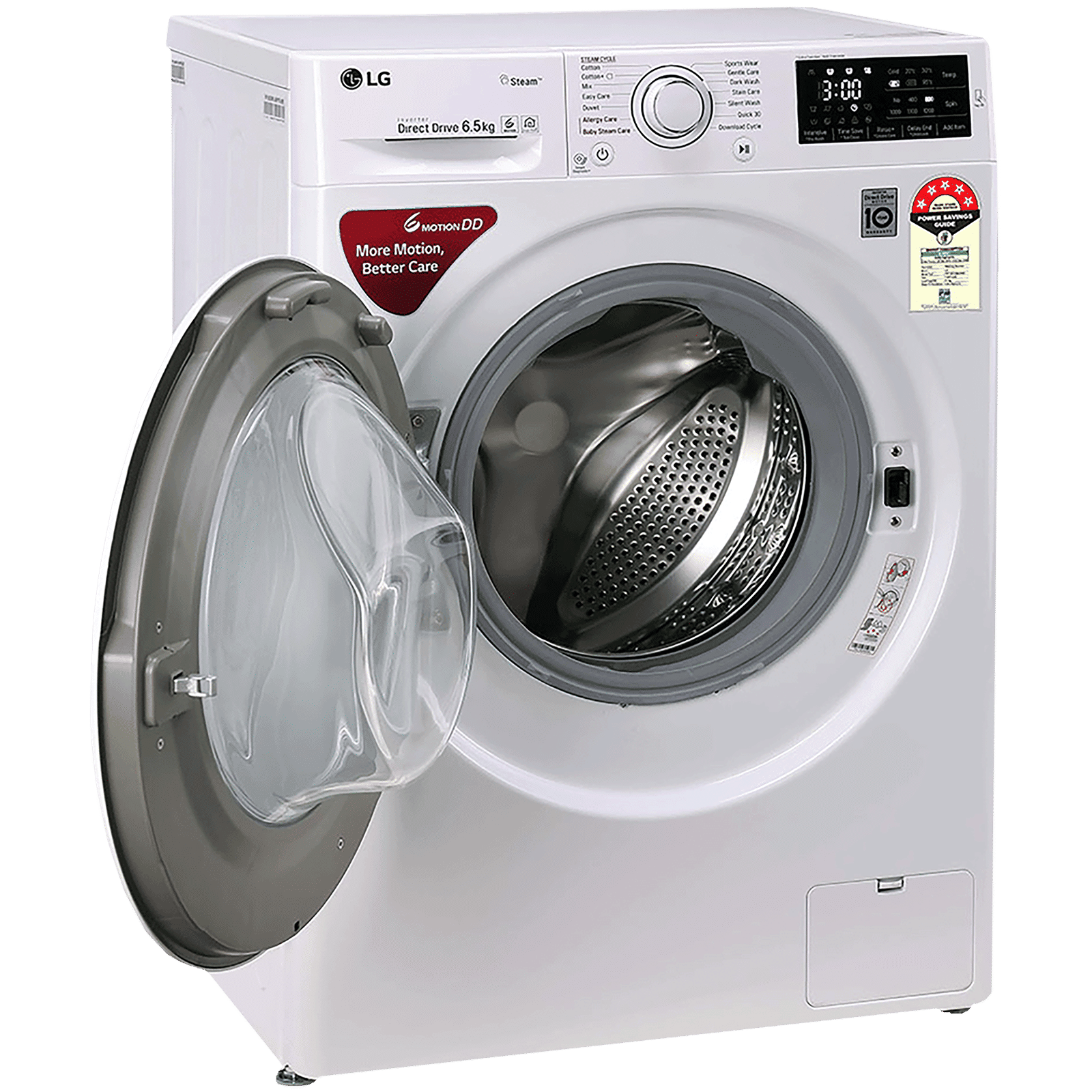 LG 6.5 kg 5 Star Inverter Fully Automatic Front Load Washing Machine (FHT1265ZNW.ABWQEIL, In-Built Heater, Blue White) LG 6.5 kg 5 Star Inverter Fully Automatic Front Load Washing Machine (FHT1265ZNW.ABWQEIL, In-Built Heater, Blue White)_10