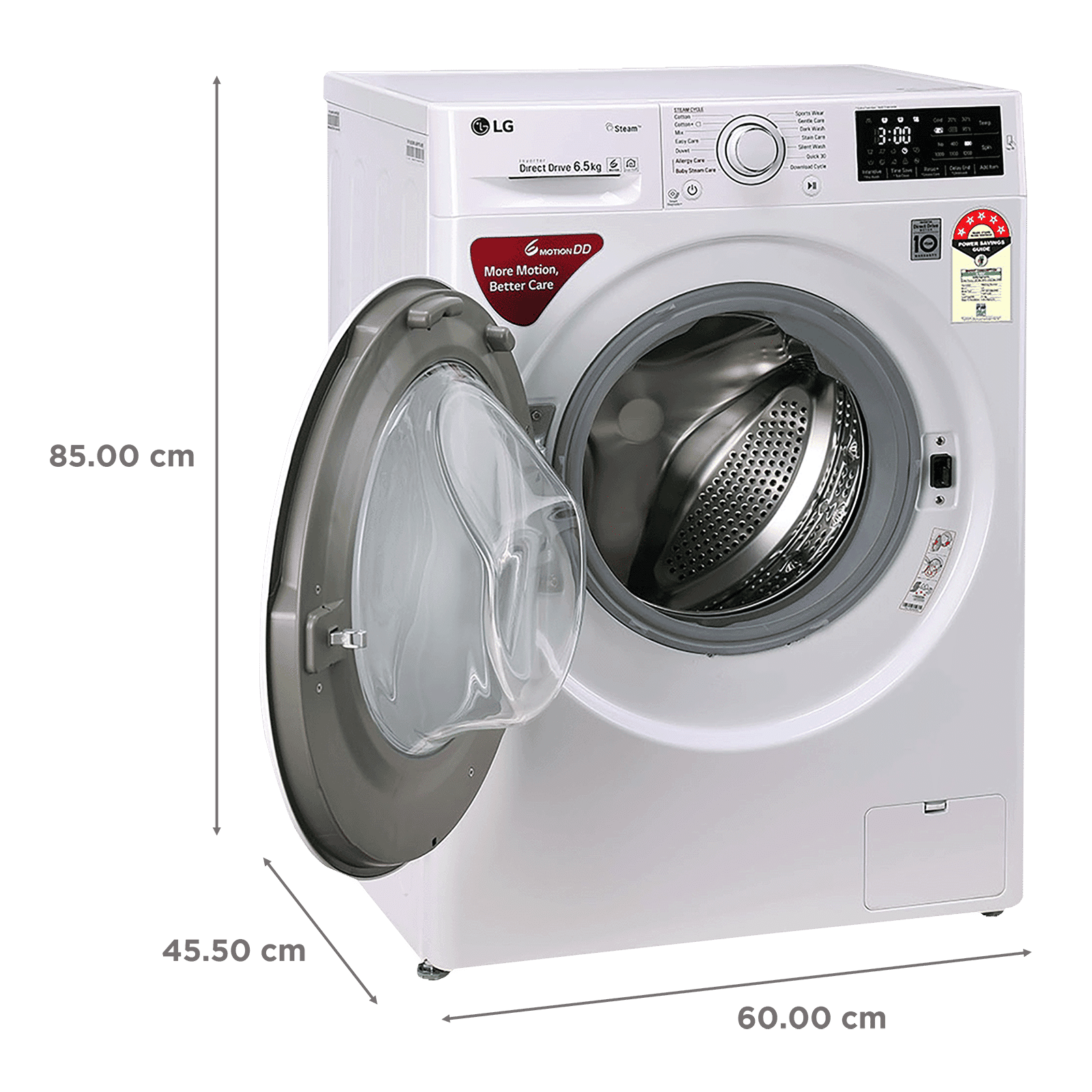 LG 6.5 kg 5 Star Inverter Fully Automatic Front Load Washing Machine (FHT1265ZNW.ABWQEIL, In-Built Heater, Blue White) LG 6.5 kg 5 Star Inverter Fully Automatic Front Load Washing Machine (FHT1265ZNW.ABWQEIL, In-Built Heater, Blue White)_3