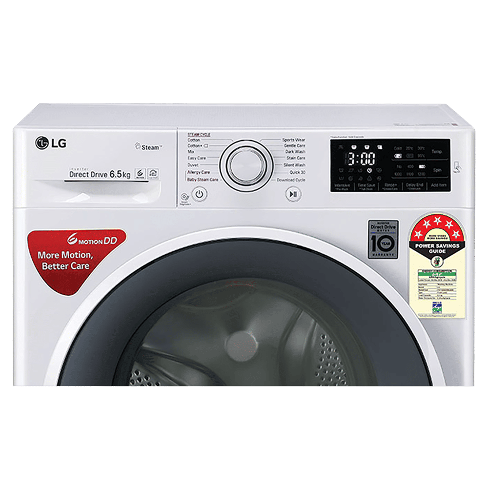 LG 6.5 kg 5 Star Inverter Fully Automatic Front Load Washing Machine (FHT1265ZNW.ABWQEIL, In-Built Heater, Blue White) LG 6.5 kg 5 Star Inverter Fully Automatic Front Load Washing Machine (FHT1265ZNW.ABWQEIL, In-Built Heater, Blue White)_4
