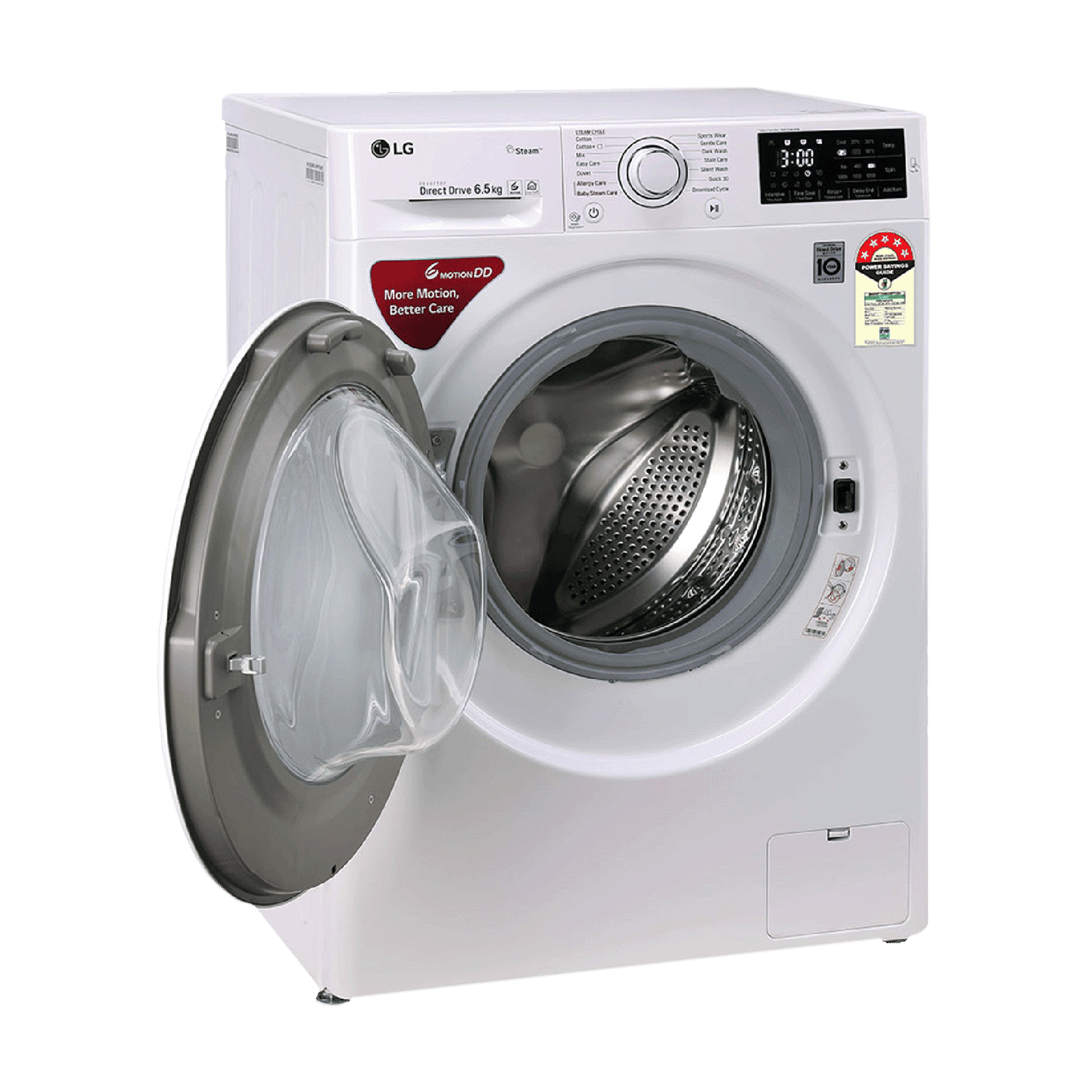 LG 6.5 kg 5 Star Inverter Fully Automatic Front Load Washing Machine (FHT1265ZNW.ABWQEIL, In-Built Heater, Blue White) LG 6.5 kg 5 Star Inverter Fully Automatic Front Load Washing Machine (FHT1265ZNW.ABWQEIL, In-Built Heater, Blue White)_7