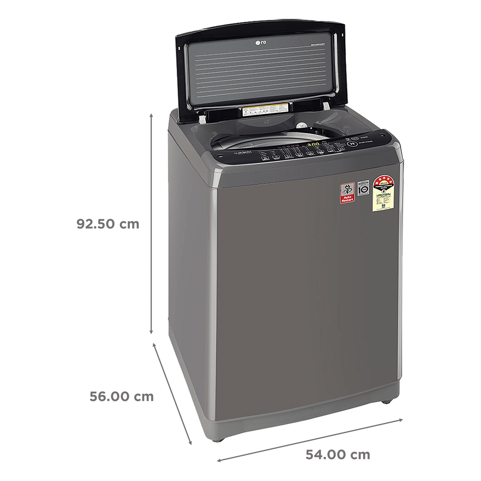 LG 7 kg 5 Star Inverter Fully Automatic Top Load Washing Machine (T70SJMB1Z.ABMQEIL, Smart Inverter Technology, Middle Black)_3