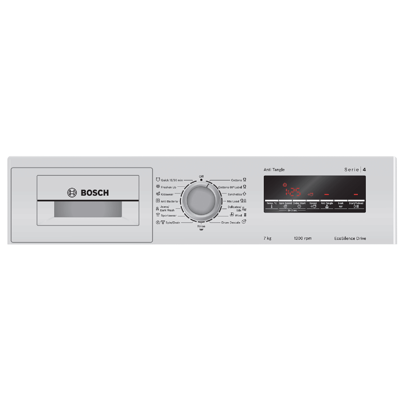 BOSCH 7 kg 5 Star Inverter Fully Automatic Front Load Washing Machine (Series 4, WAJ24262IN, Anti-Vibration Side Panel, Platinum Silver)_4