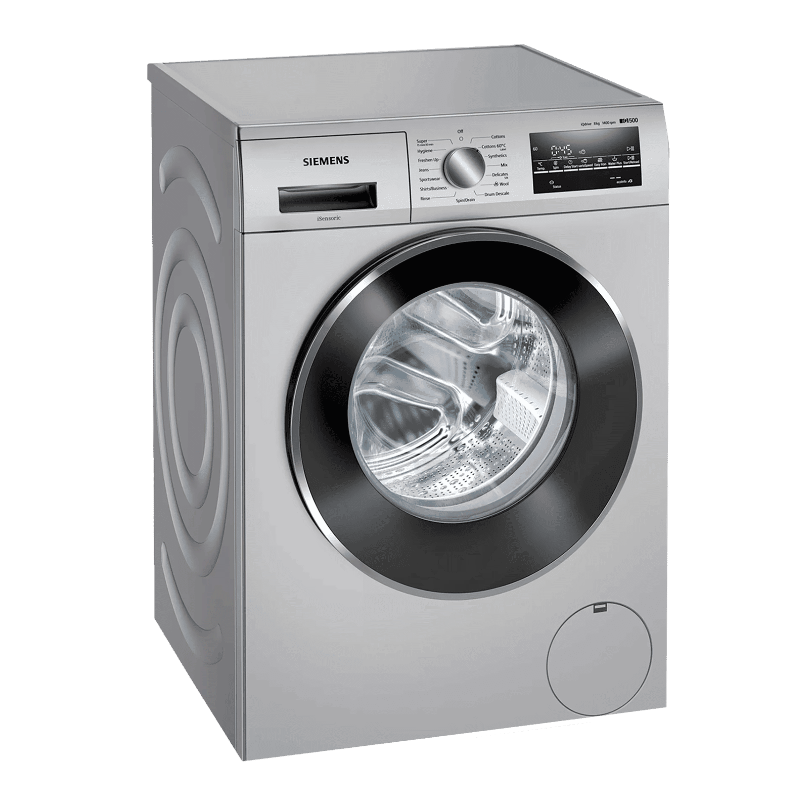 SIEMENS 8 kg 5 Star Inverter Fully Automatic Front Load Washing Machine (iQ500, WM14J46SIN, Wave Drum, Platinum Silver) SIEMENS 8 kg 5 Star Inverter Fully Automatic Front Load Washing Machine (iQ500, WM14J46SIN, Wave Drum, Platinum Silver)_1