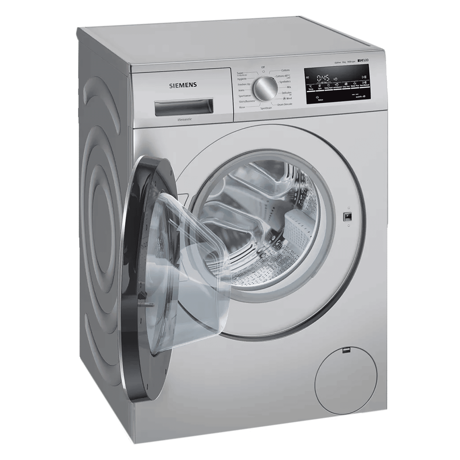 SIEMENS 8 kg 5 Star Inverter Fully Automatic Front Load Washing Machine (iQ500, WM14J46SIN, Wave Drum, Platinum Silver) SIEMENS 8 kg 5 Star Inverter Fully Automatic Front Load Washing Machine (iQ500, WM14J46SIN, Wave Drum, Platinum Silver)_8