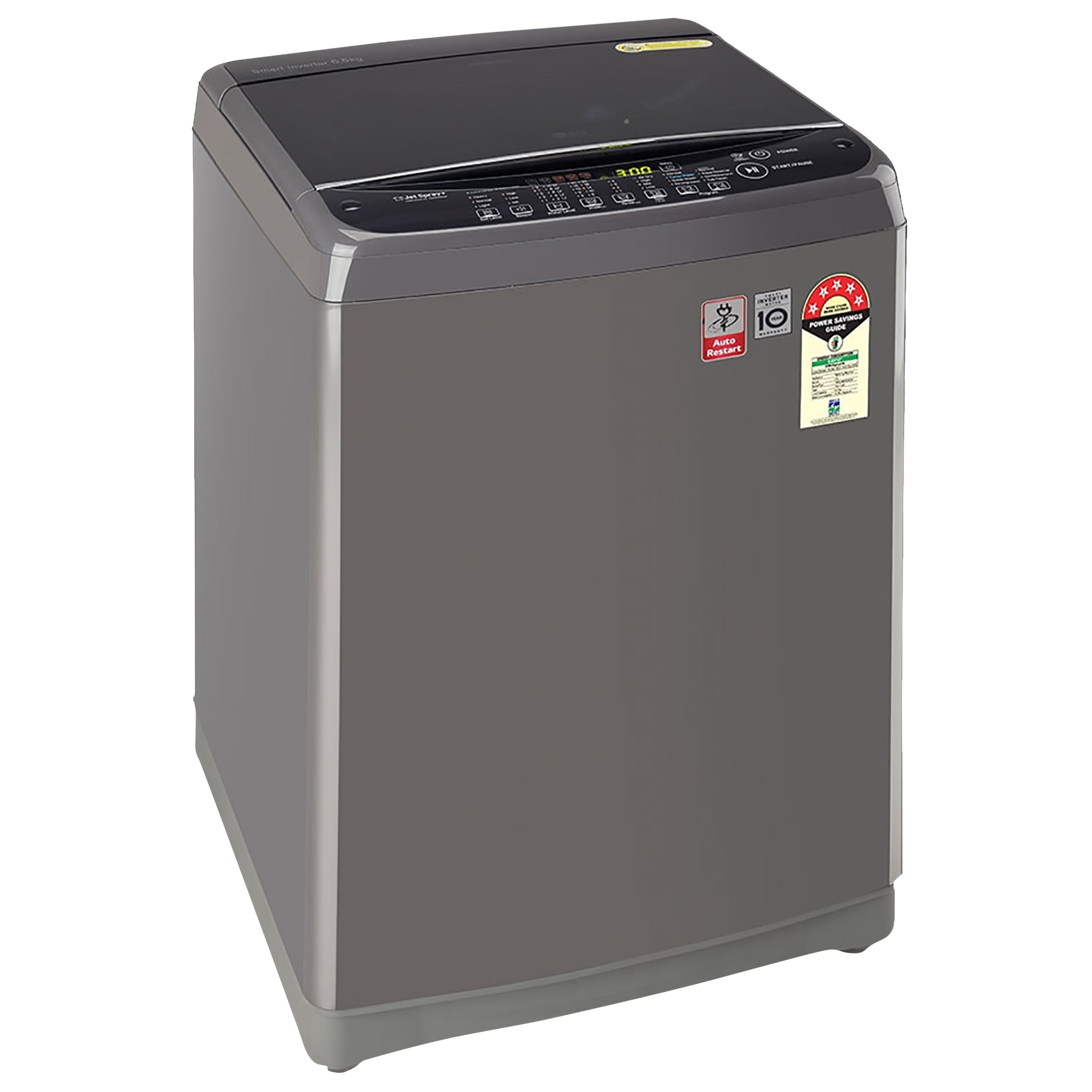 LG 6.5 kg 5 Star Inverter Fully Automatic Top Load Washing Machine (T65SJMB1Z.ABMQEIL, Smart Inverter Technology, Middle Black) LG 6.5 kg 5 Star Inverter Fully Automatic Top Load Washing Machine (T65SJMB1Z.ABMQEIL, Smart Inverter Technology, Middle Black)_5