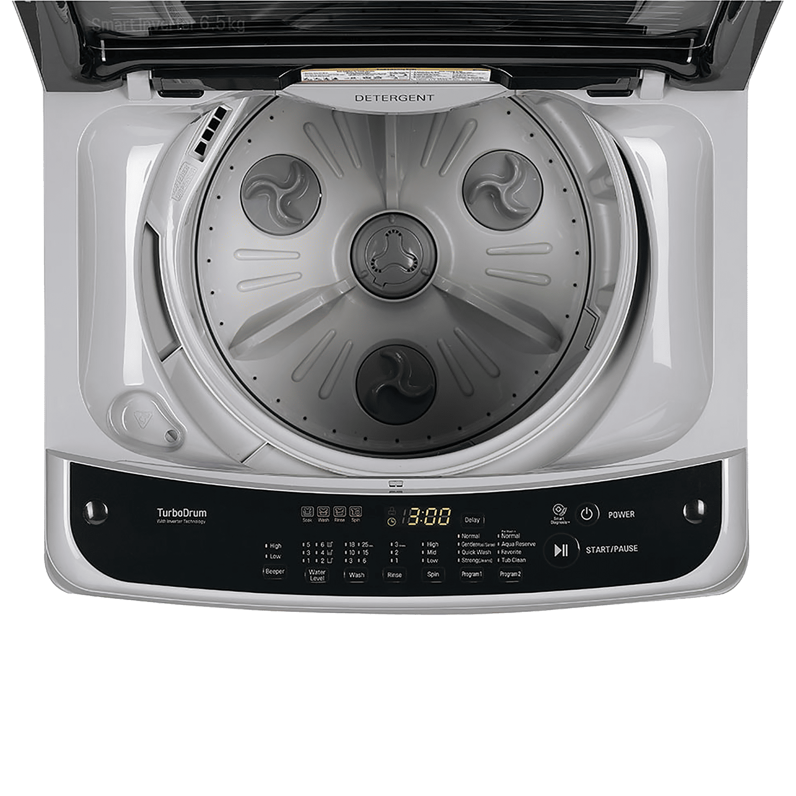 LG 6.5 kg 5 Star Inverter Fully Automatic Top Load Washing Machine (T65SPSF2Z.ASFQEIL, Smart Inverter Technology, Middle Free Silver) LG 6.5 kg 5 Star Inverter Fully Automatic Top Load Washing Machine (T65SPSF2Z.ASFQEIL, Smart Inverter Technology, Middle Free Silver)_8