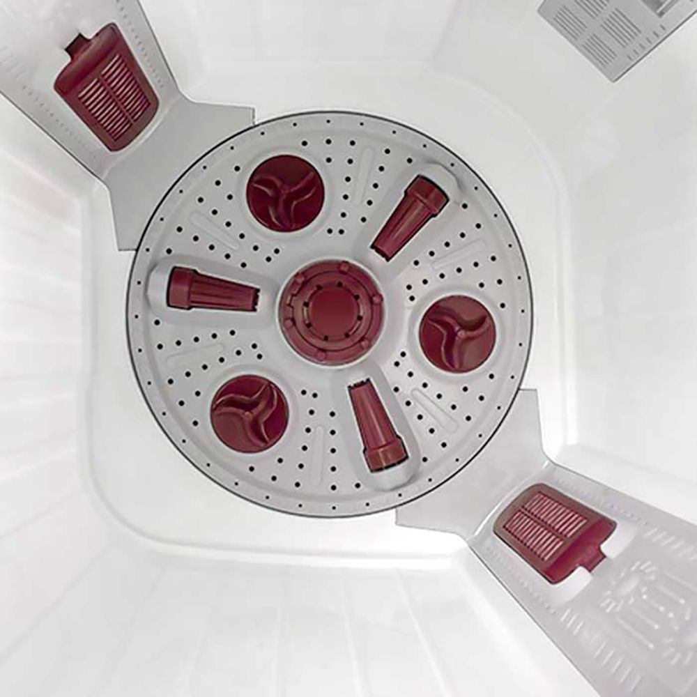VOLTAS beko 7.5 kg 5 Star Semi Automatic Washing Machine with IPX4 Control Panel (WTT75DBRT, Burgundy) VOLTAS beko 7.5 kg 5 Star Semi Automatic Washing Machine with IPX4 Control Panel (WTT75DBRT, Burgundy)_9